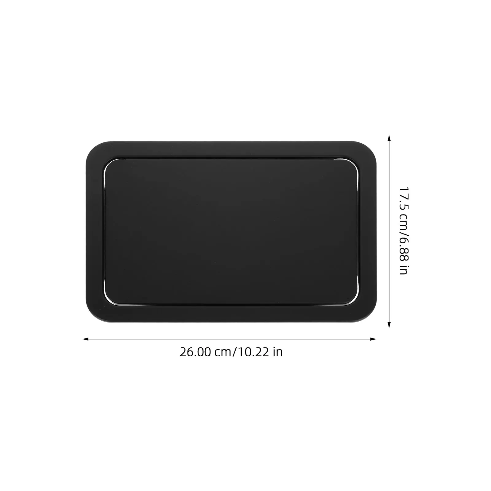 Rectangle Swing Flap Stainless Steel Lid Trash Can Cover Waste Bin Replacement Garbage Recycling Container Household