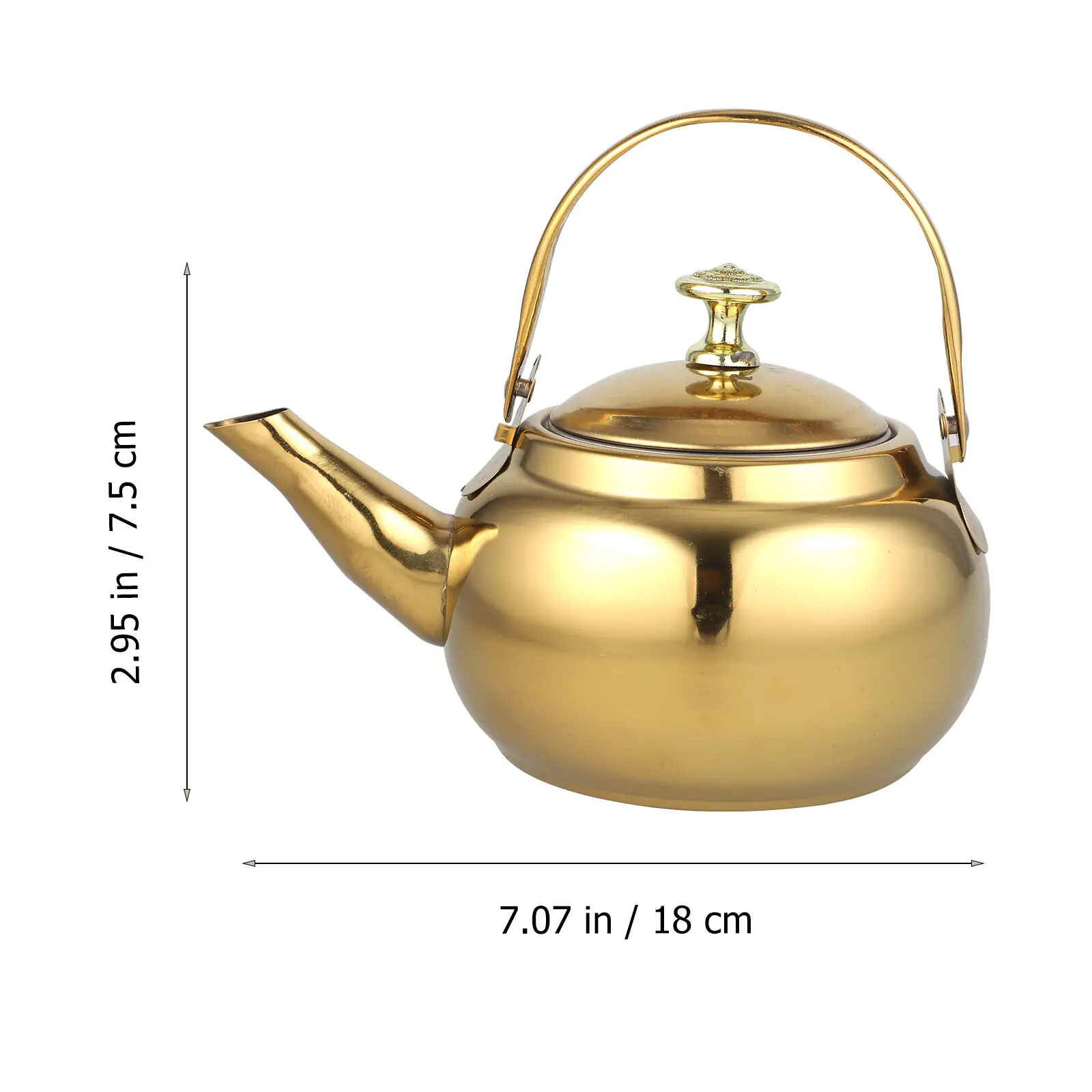 Golden Stainless Steel Insulated Handle Wide Spout Kettle With Filter Leak Proof Net Whistling Water Heater For Cooker Kitchen