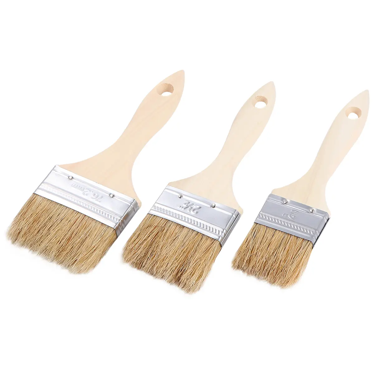 9 Pcs Paint Brush BBQ for Wood Soy Sauce Wooden Outdoor Brushes Tools Bamboo Grill