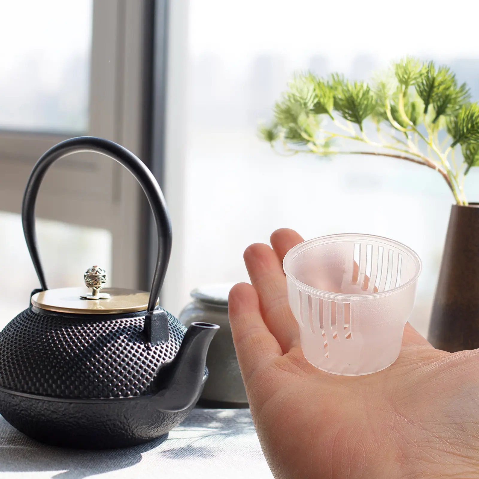 50 Pcs Cold Tea Filter Brew Home Strainer Spout Bag for Plastic Creative Teapots