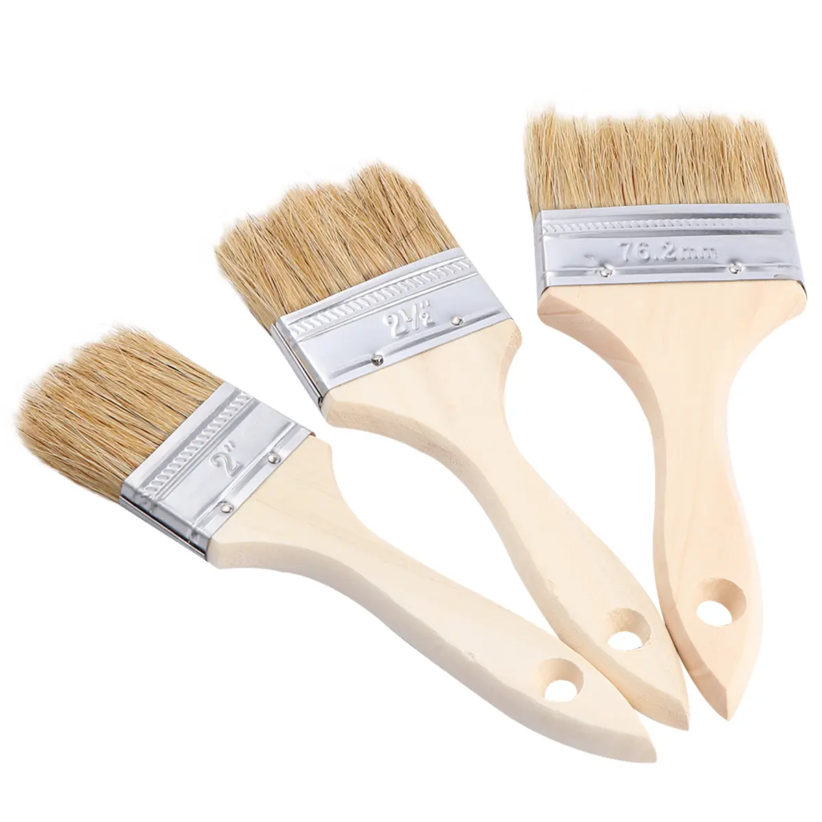 9 Pcs Paint Brush BBQ for Wood Soy Sauce Wooden Outdoor Brushes Tools Bamboo Grill