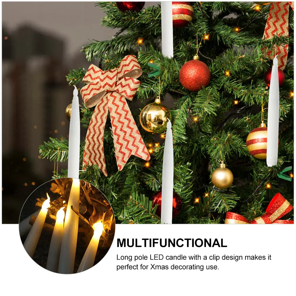 Warm White LED C Xmas Decor Long Pole Light Gifts Party Supplies Christmas naments Luminous Home Decoration