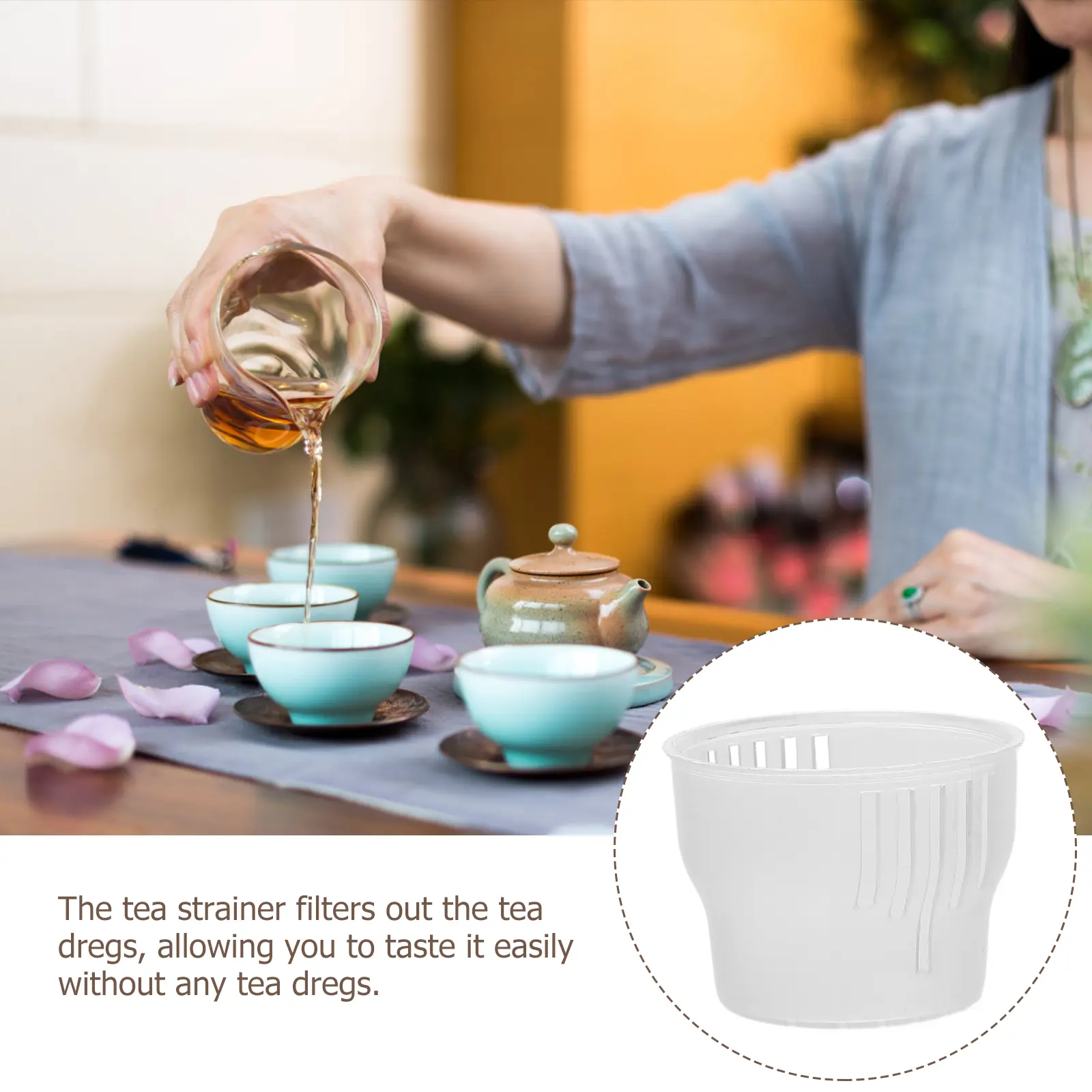 50 Pcs Cold Tea Filter Brew Home Strainer Spout Bag for Plastic Creative Teapots