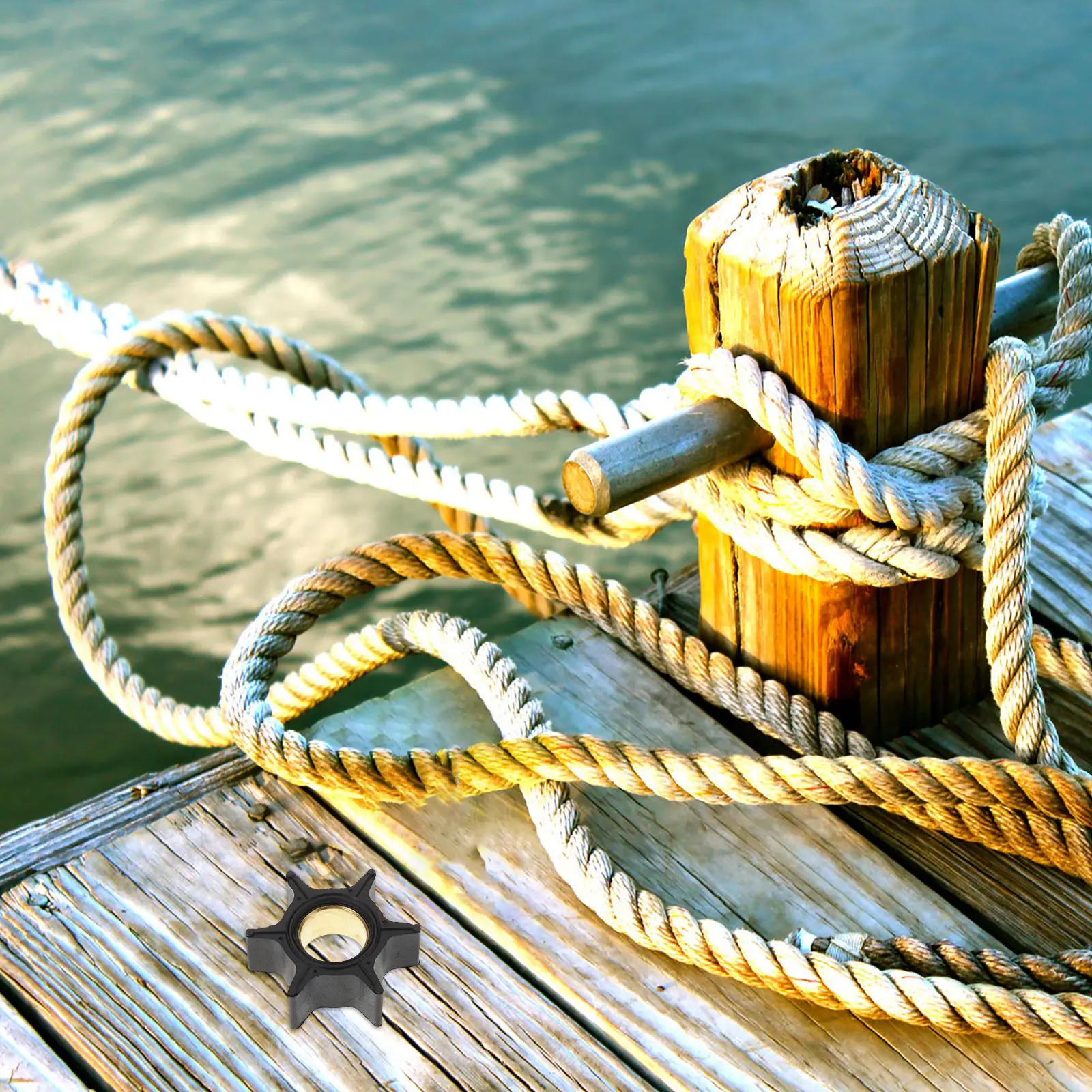 Water Pump Impeller Outboard Engine Replacement Parts Brass Material Efficient Operation Marine Use Utility Pump Generator