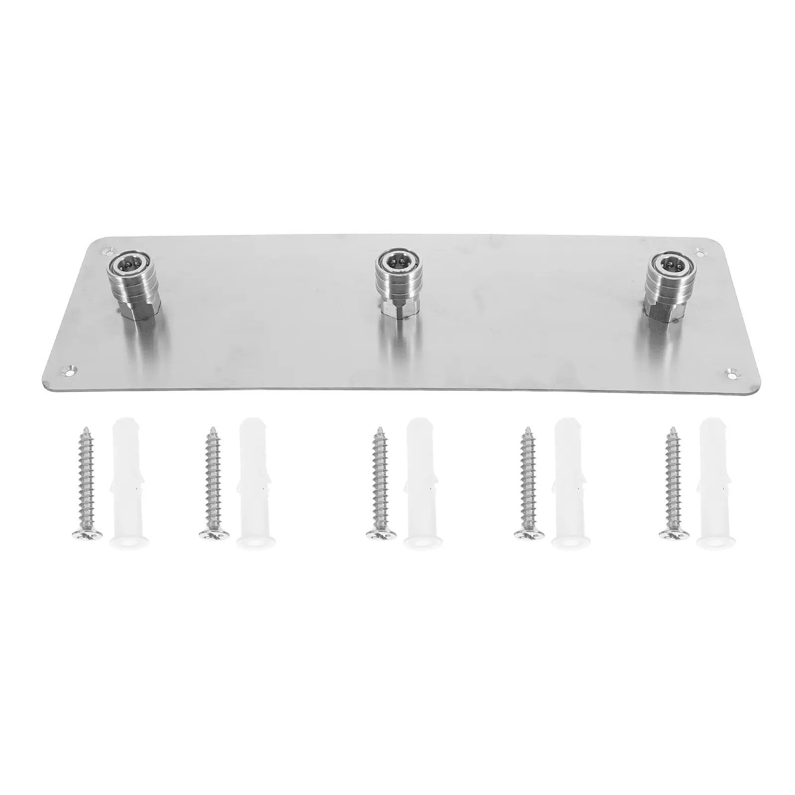 Foam Silver Wall Mount Pressure Washer Nozzle Holder High Pressure Hose Quick Connect Adapter Storage Shelf Stainless
