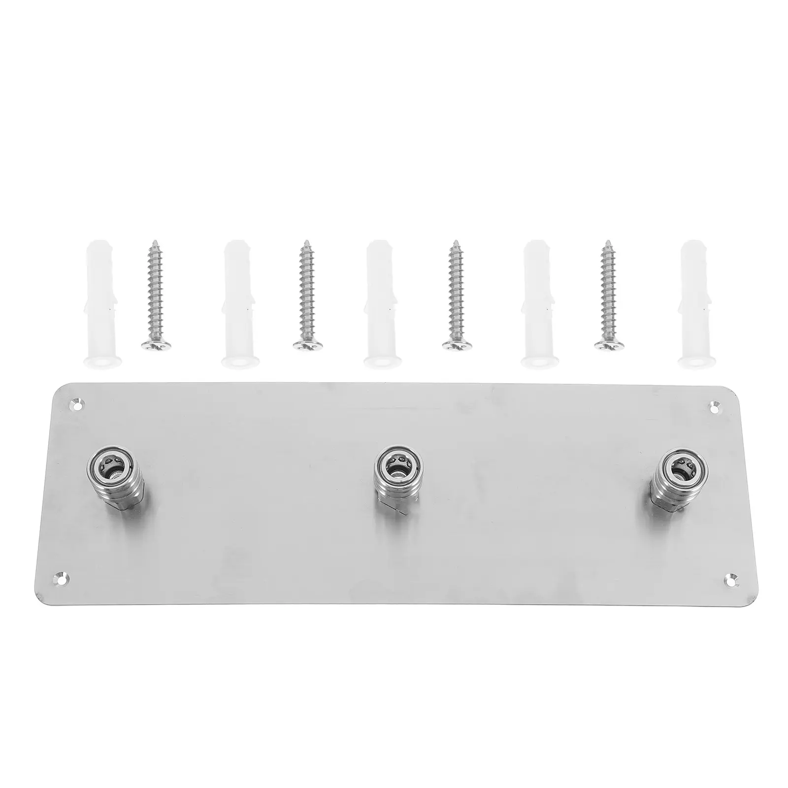 Foam Silver Wall Mount Pressure Washer Nozzle Holder High Pressure Hose Quick Connect Adapter Storage Shelf Stainless