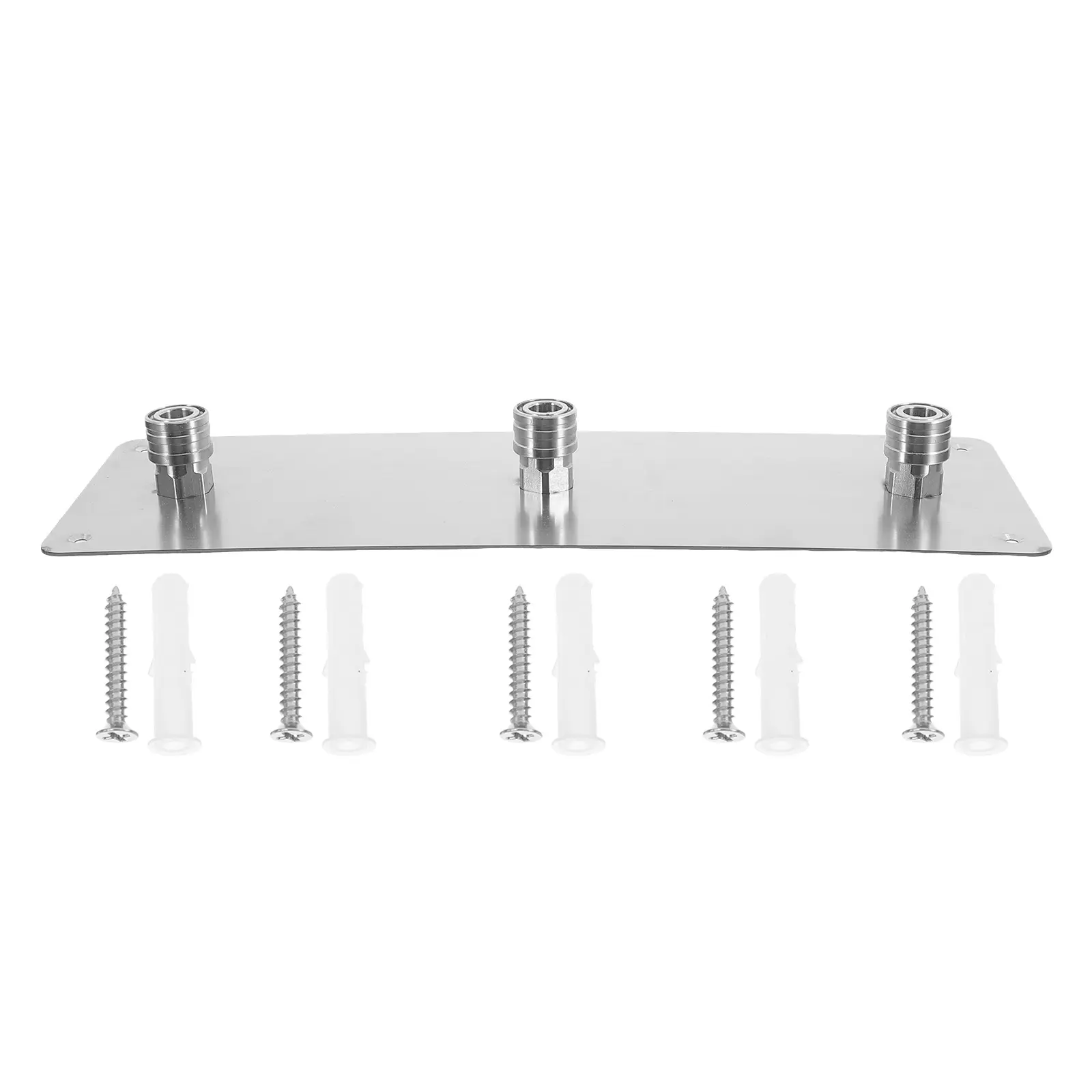 Foam Silver Wall Mount Pressure Washer Nozzle Holder High Pressure Hose Quick Connect Adapter Storage Shelf Stainless