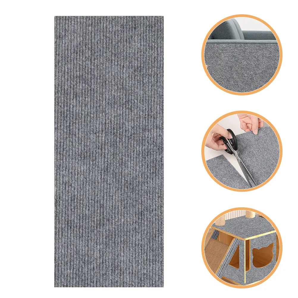 Self Adhesive Anti Cat Scratching Mat Light Grey Couch Protector Size Furniture Cat Wall Climbing Mat