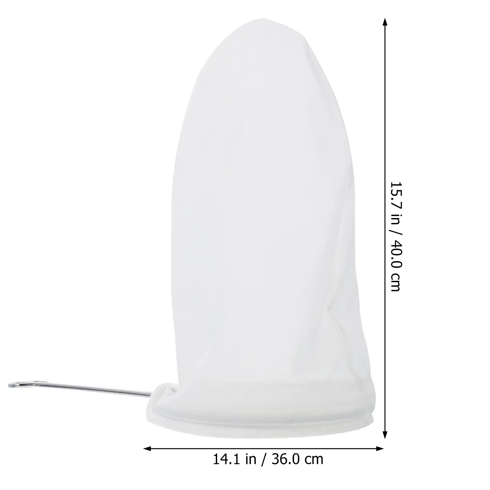 2pcs Filter Bag Steel Ring Tea Coffee Strainer Reusable Stainless Steel Cotton Cloth Easy Clean Strong Long Lasting