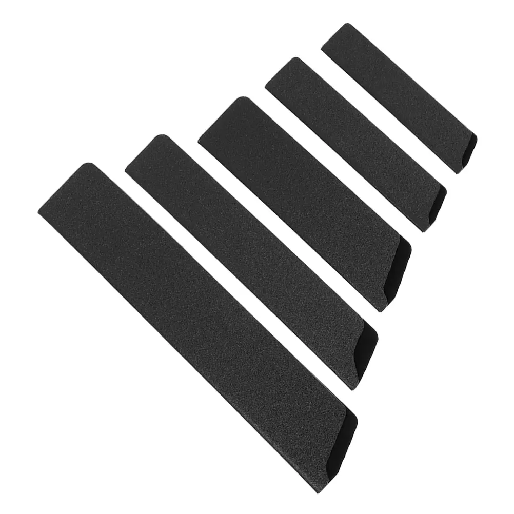 5pcs Knife Sheath Set 13 5x2 15 6x4 3cm 16 5x3 3cm 21x3 5cm 26x4 8cm Flocking Lining Waterproof Cutter Cover Chef Protective