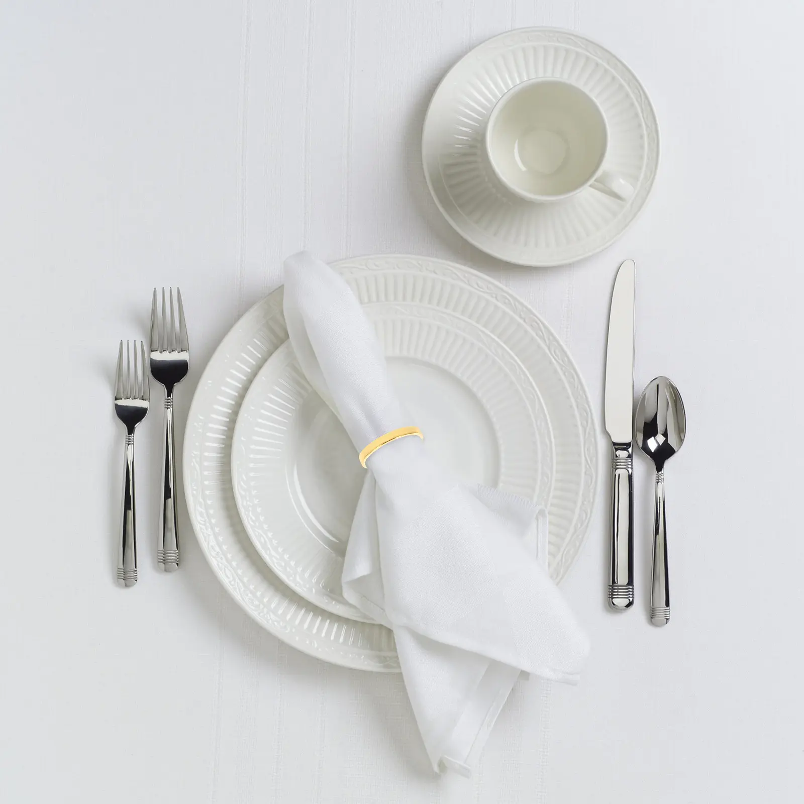 4 Pcs Napkin Ring Buckle Dinner Holder Wedding Buckles Serviette Holders Rings Napkins for Table