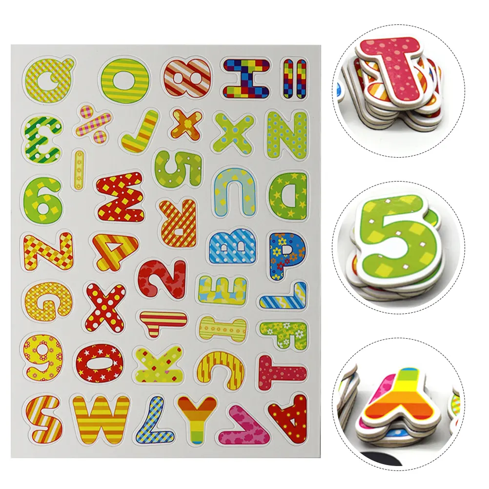 Wooden Letter Stickers Lovely Fridge Decors Children DIY Magnets Creative Magnetic Cute fridge stickers kitchen decorative art