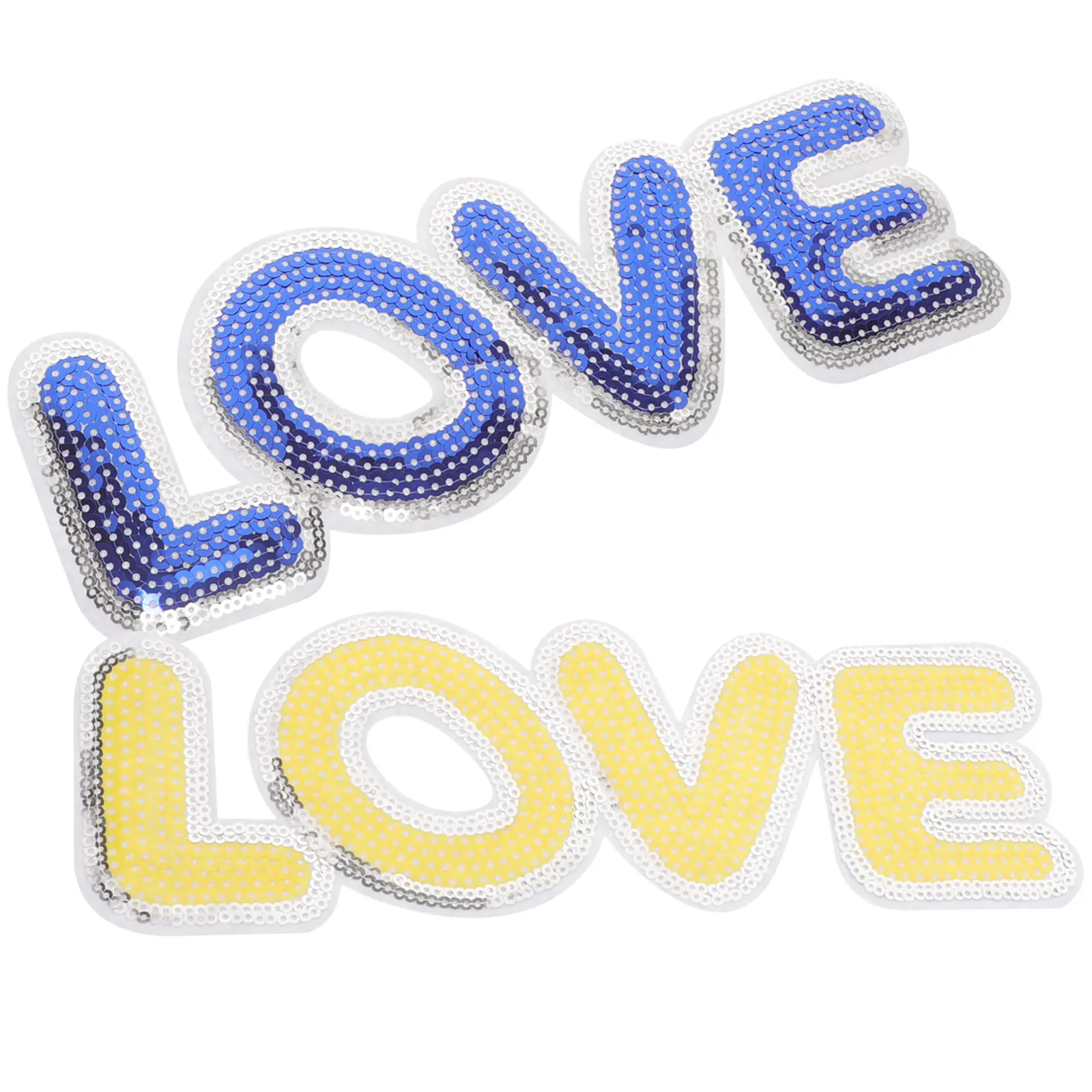 2pcs Embroidery Patch Sew On Letters For Backpack Sew on Letters for Backpack Colored Clothing Patches Lightweight Compact Size