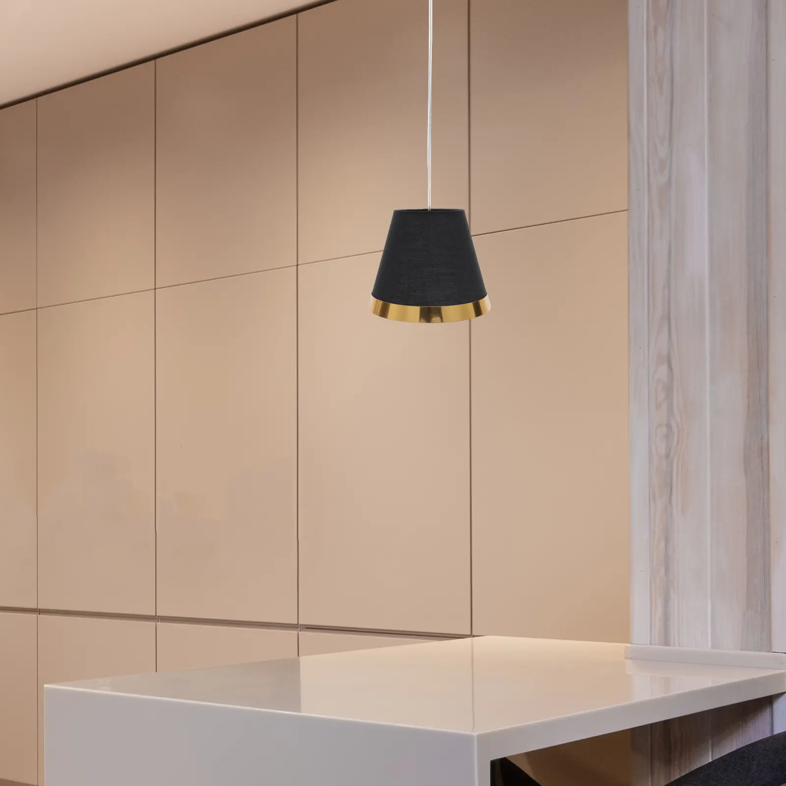 Green Fabric Lampshade Pendant Light Cover Black Cloth Ceiling Modern Style Light Shade Simple Lampshades for Ch eliers Wall
