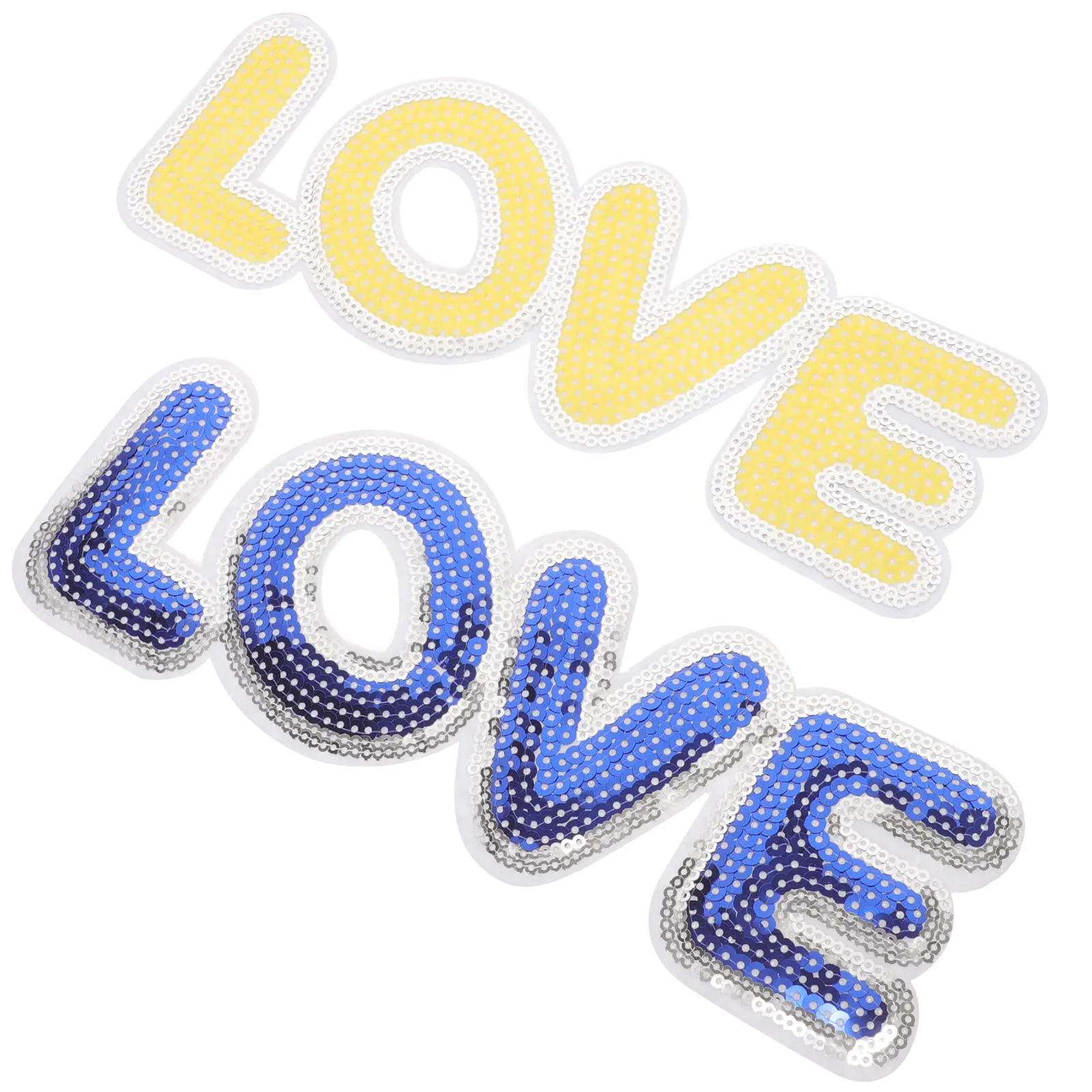 2pcs Embroidery Patch Sew On Letters For Backpack Sew on Letters for Backpack Colored Clothing Patches Lightweight Compact Size
