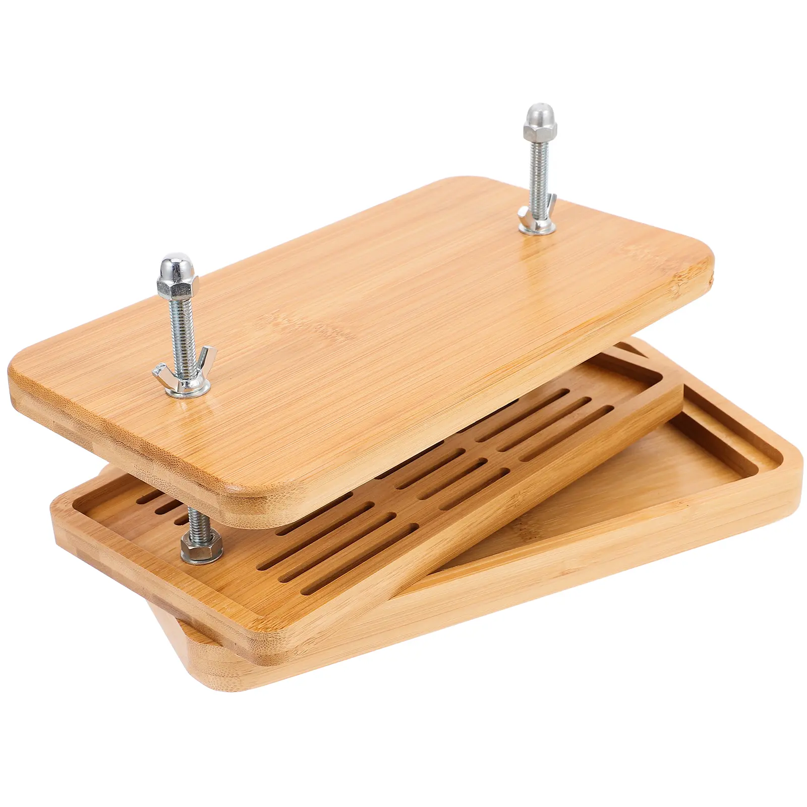 1pc Tofu Press Bamboo Maker Kitchen Tool Soybean Curd Mold Filter Strainer DIY Triple Layer Drainage Tray Water Separator