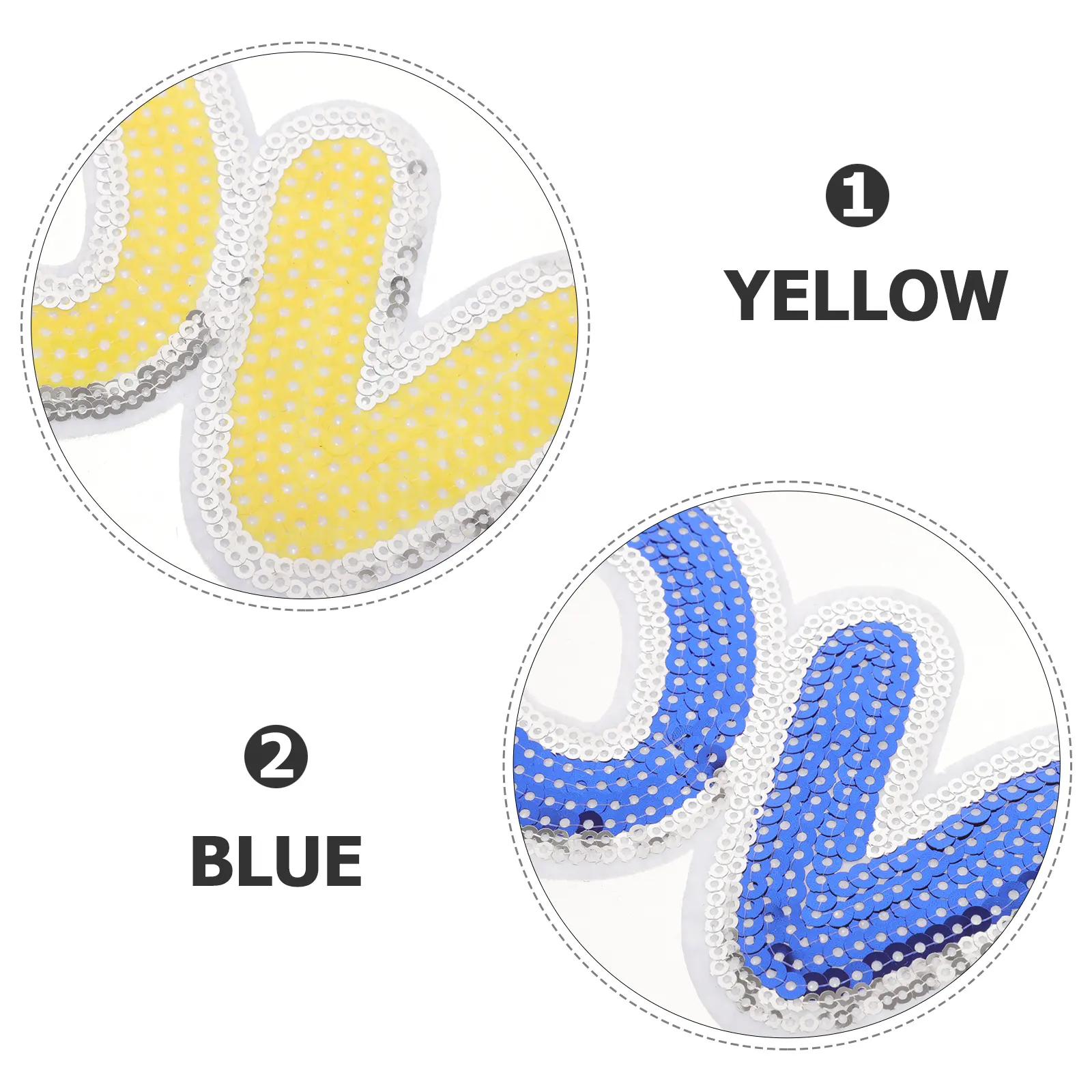 2pcs Embroidery Patch Sew On Letters For Backpack Sew on Letters for Backpack Colored Clothing Patches Lightweight Compact Size