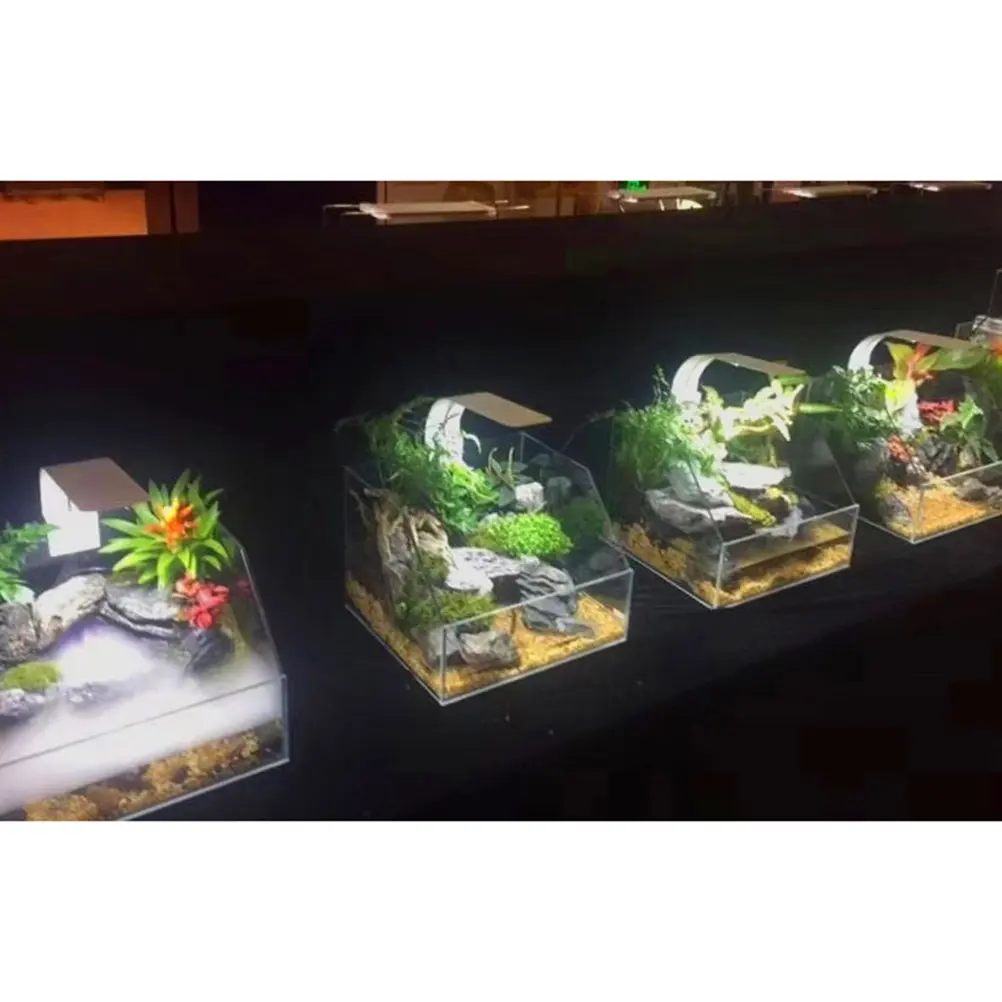 Ultra thin Aquarium Light Stable High Efficiency Low Aquarium Light Power Fish Tank Lamp Lighting Decor Pet Supplies