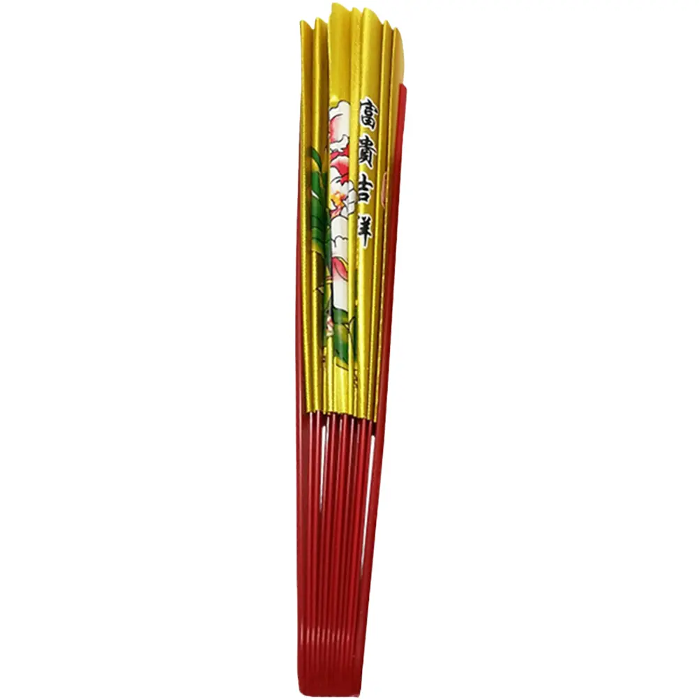 Folding Fans Tai Chi Kung Fu Decorative Holiday Dancing Party Portable Performance Large Chinese Style ABS Polyester Material
