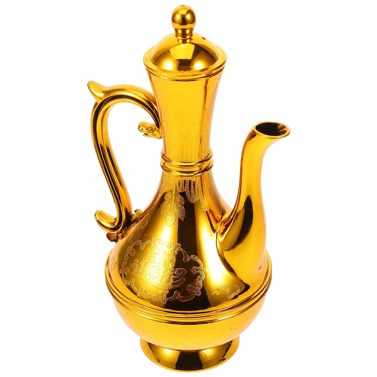 Plastic Wine Jug Decorative Teapot Cup Fine Workmanship Small Size Rational Capacity Unique Style Artistic Atmosphere
