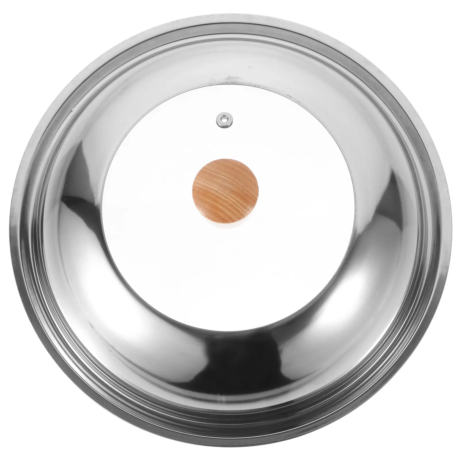 Tempered Glass Lid 30cm Stainless Steel Pan Cover Universal Pot Lids for Cooking Easy Clean Visual Design Anti Scald