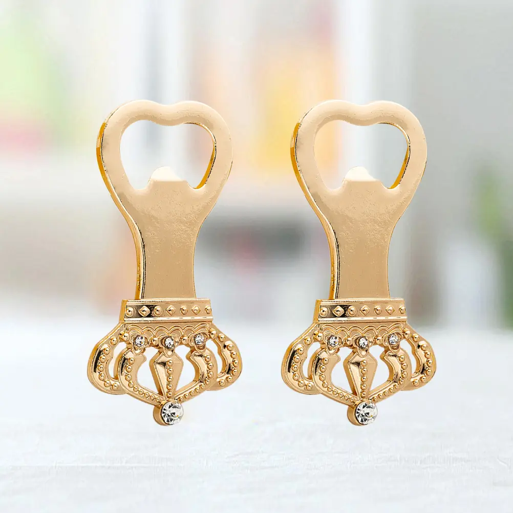 2 Pcs Bottle Opener Can European and American Handheld Stainless Steel Handle