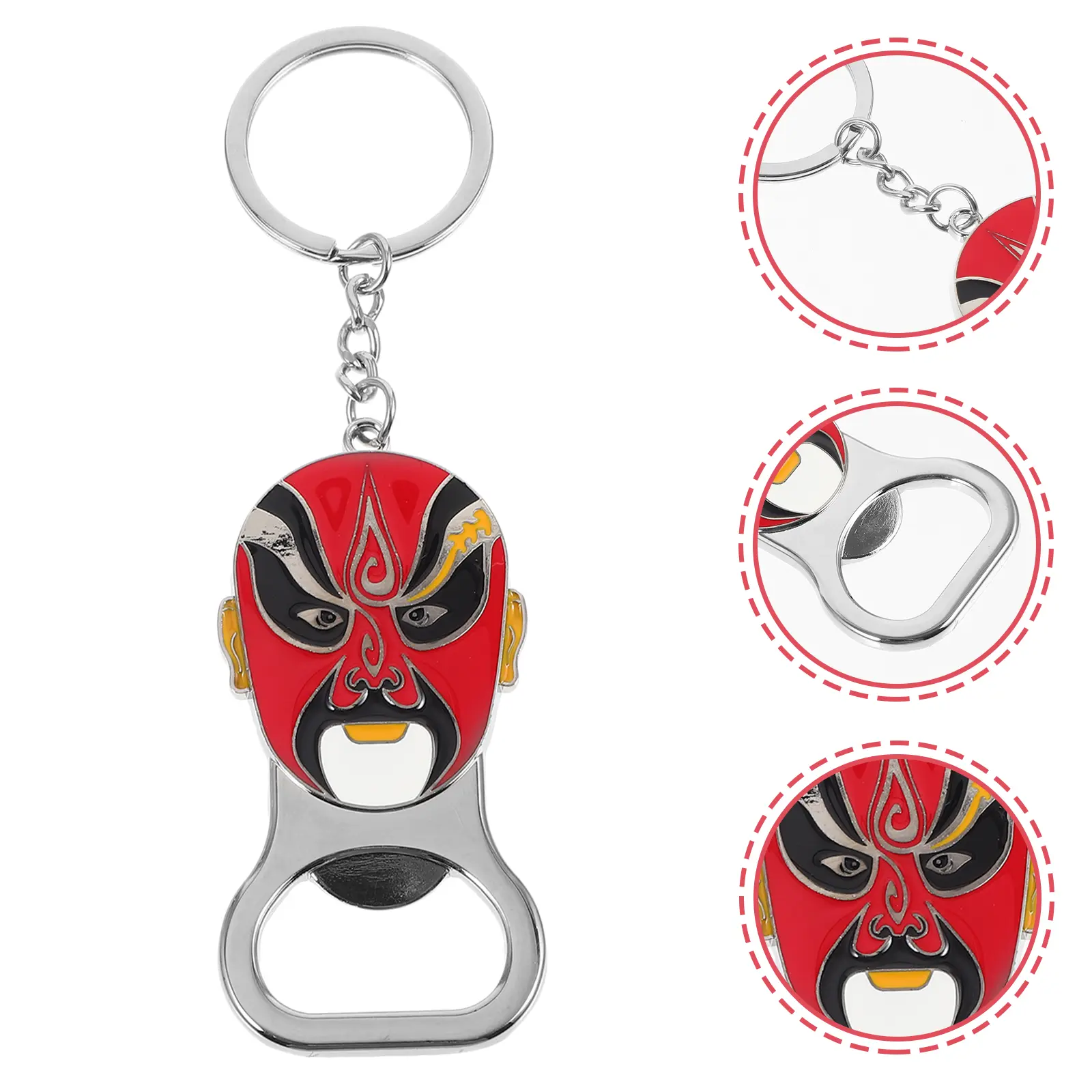Multifunctional Bottle Keychain Flat Design Small Bulk Cap Remover Metal Spanner Key Bottle Opener Beer Opener Soda Tool