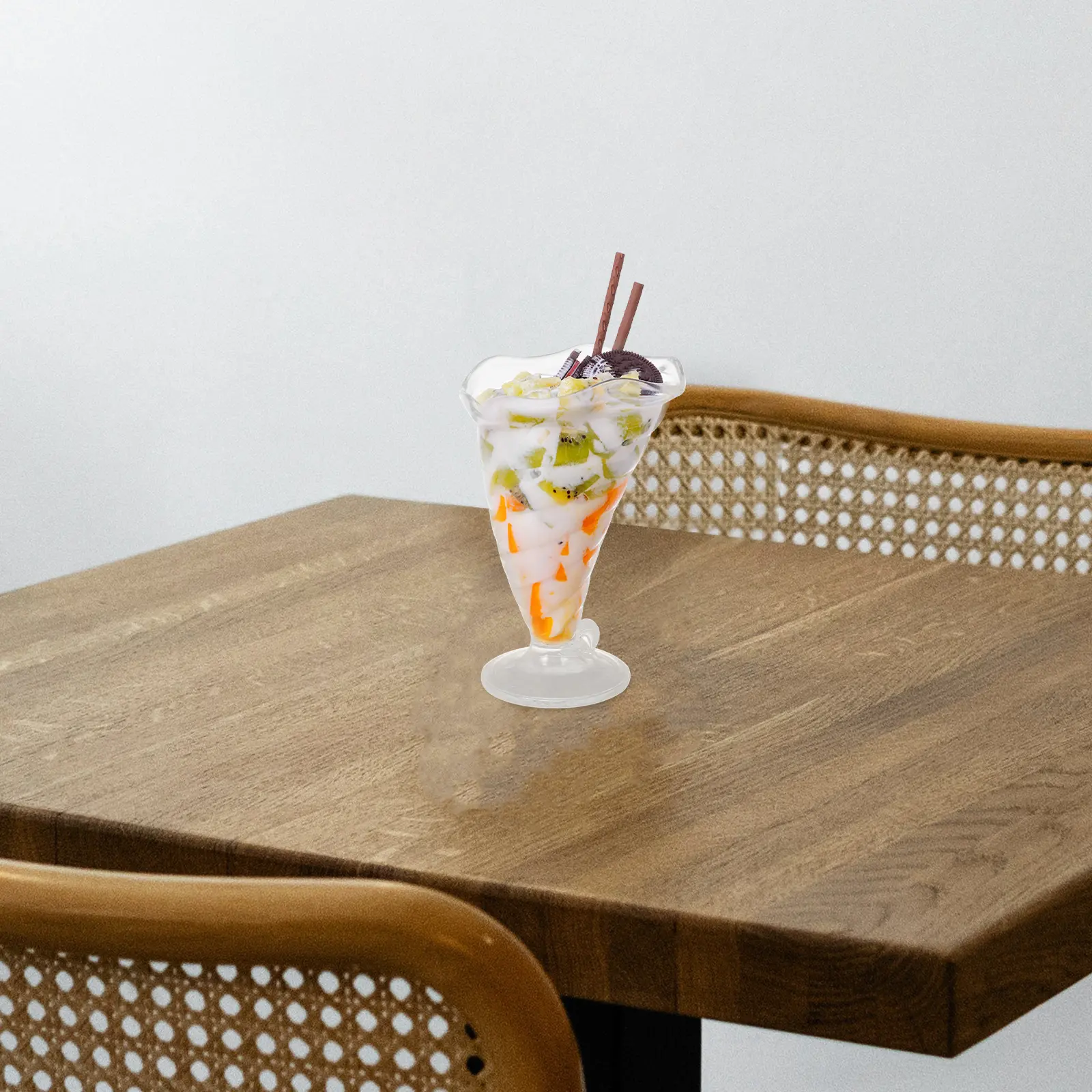 Transparent Beverage Cups Clear Ice Cream Dessert Containers Party Drink Drinking Cup Kitchen Disposable Barware