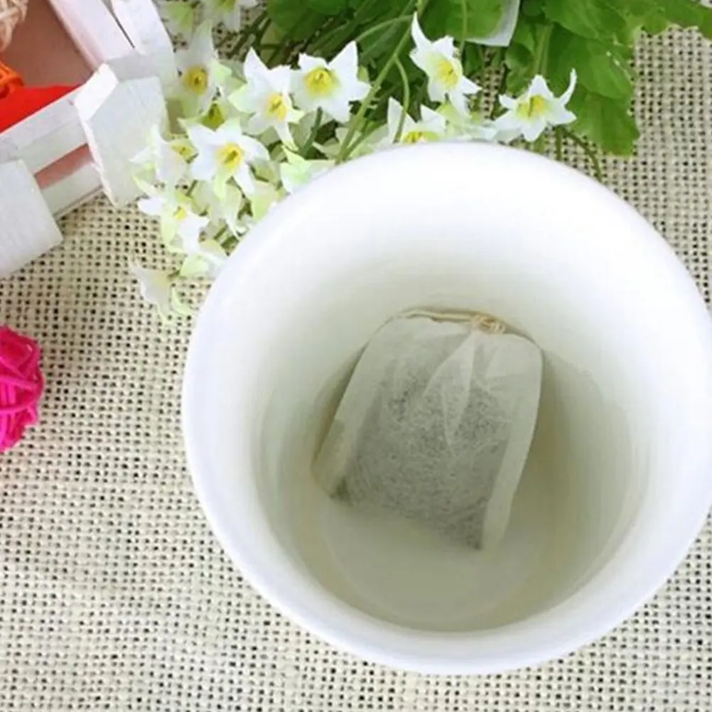 300pcs Non Woven Tea Bags Lightweight Remove Loose Leaf Coffee Herbs Powder Gift Decoction Filter Brewer Mug