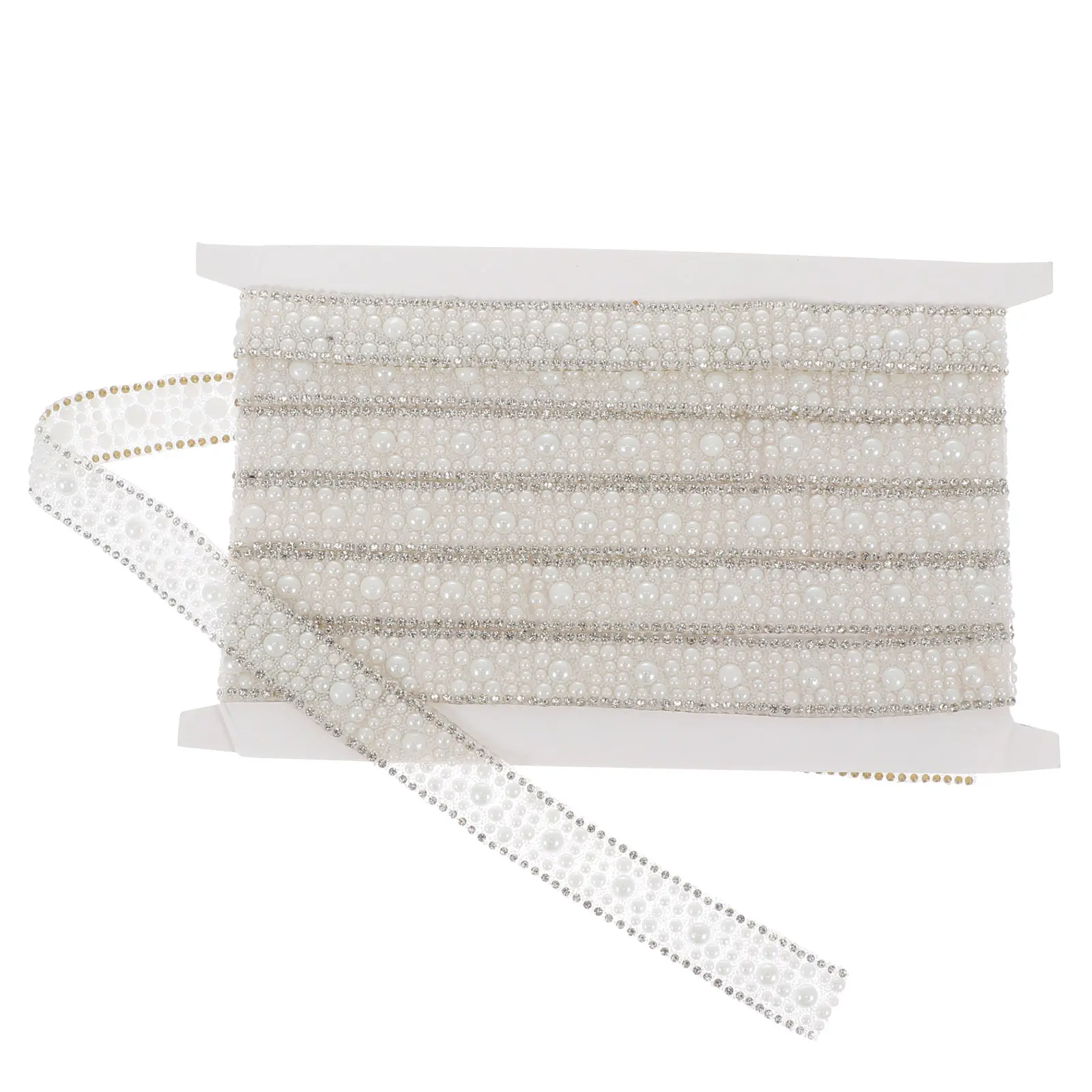 Pearl Chain Resin Webbing 3M Self Adhesive Sparkling Tape DIY Craft Jewelry Making Lightweight Portable Birthday Gift