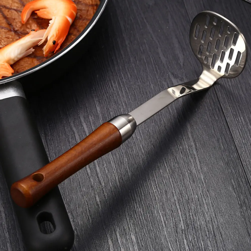 Mini Mud Press Potato Masher Stainless Steel Household Veggie Smasher Practical Kitchen Tool Gadgets Fruit Presser Easy Grip