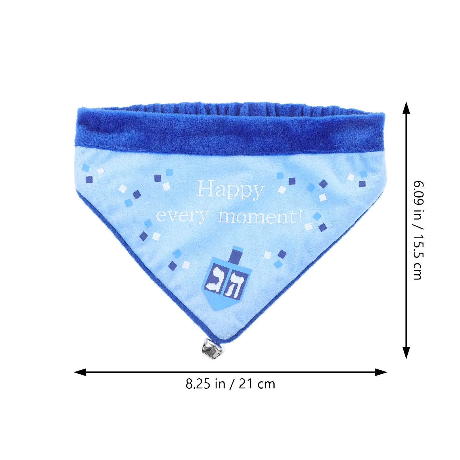 Happy Hanukkah Dog Bib Collar Spit Towel Puppy Scarf Triangle Party Supplies Festive Accessories Holiday