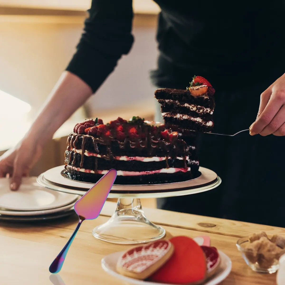 Baking Tools Cake Spatula Cream Food Pizza Shovel Kitchen Gadgets Travel Cheesecake Oven