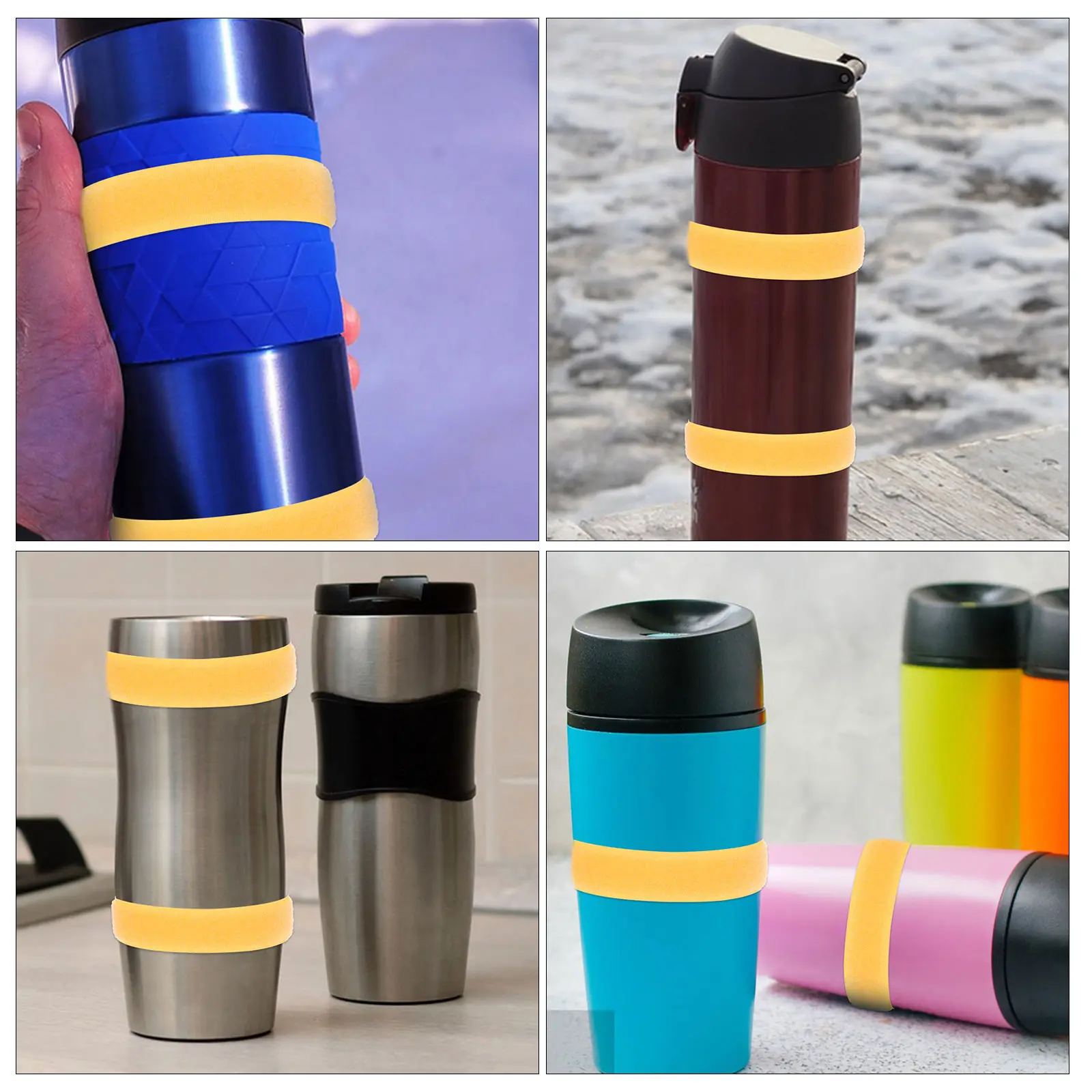 4 Pcs Dye Sublimation Retainer Tumblers Blanks Pincher Polyester Clamp for Holder Tool