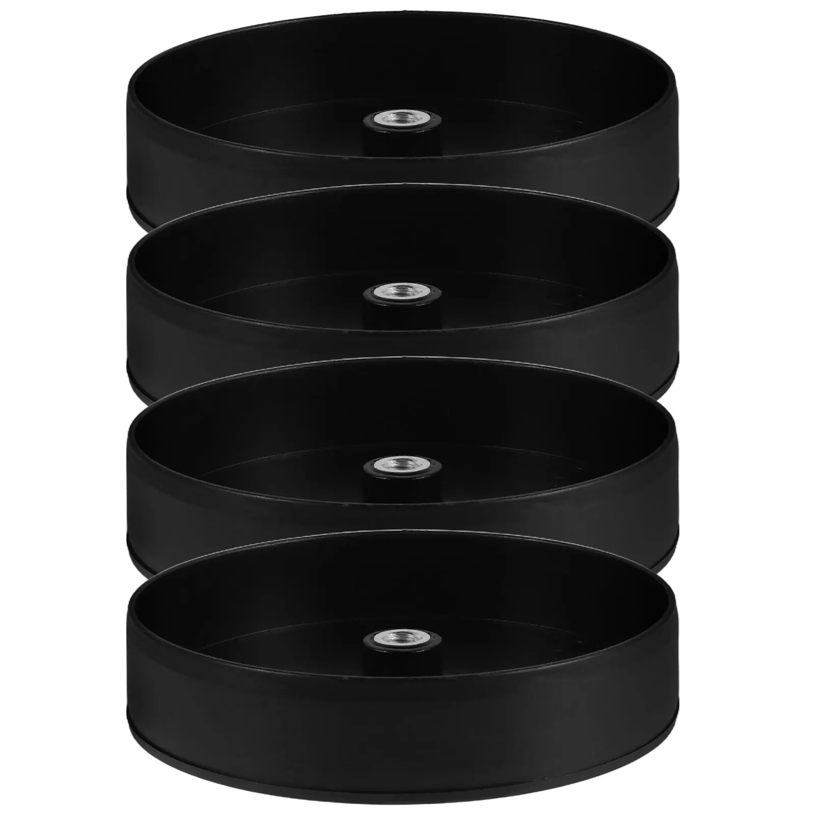 4 Pcs Toilet Brush Base Bathroom Cleaning Supply Bowl Organizer Plastic Storage Rack