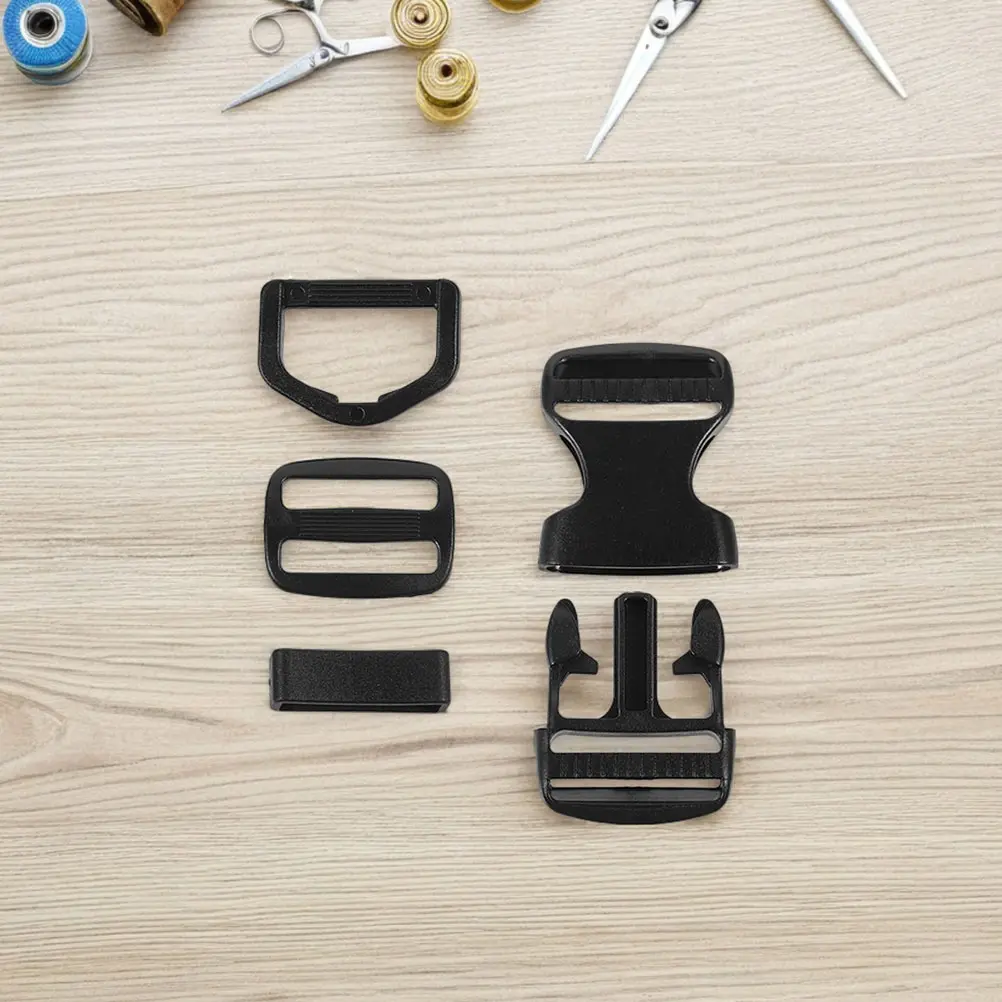8 Sets Pet Collar Buckles Adjustable Webbing Strap Buckle Set for Dog Collar Handbag Hardware Long Lasting Dog Accessories