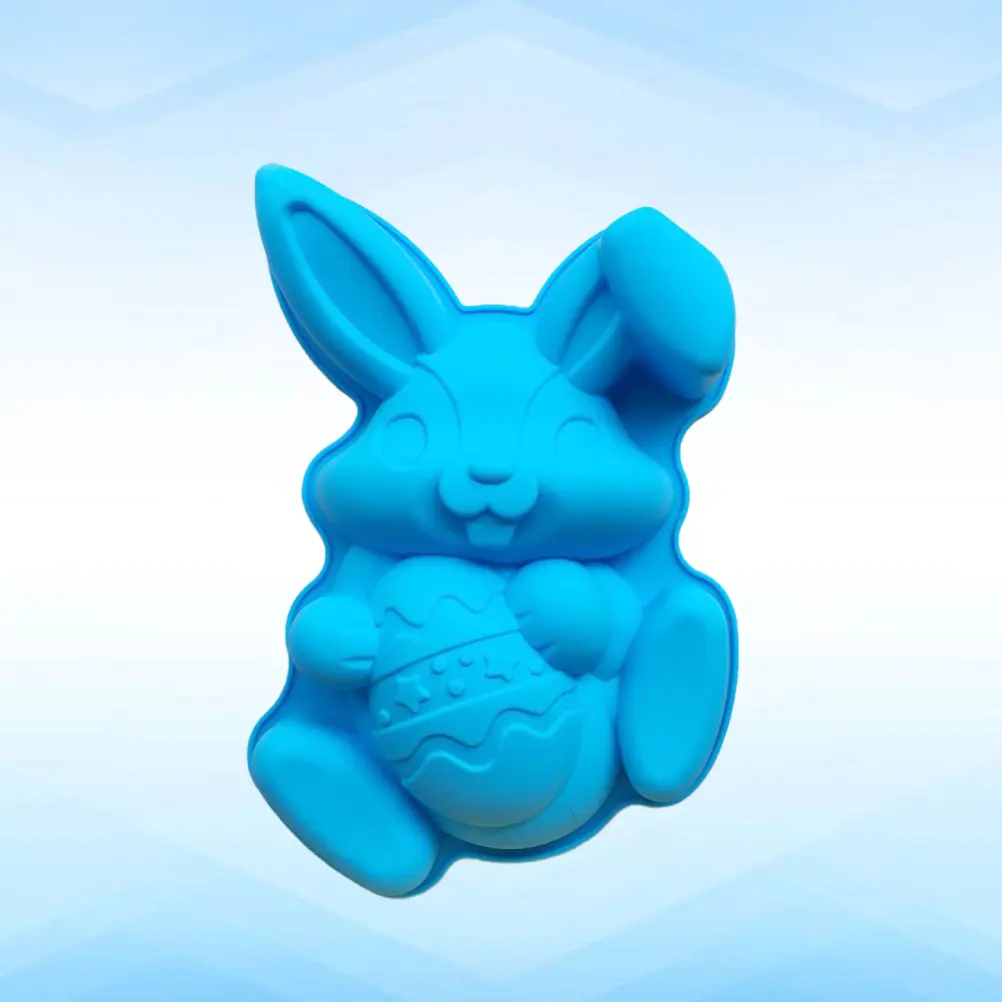 Silicone Easter Egg Fondant Cake Mould Mold Fondant Chocolate Cake Baking Tool Nonstick Easy Demold Homemade Candy Kitchen