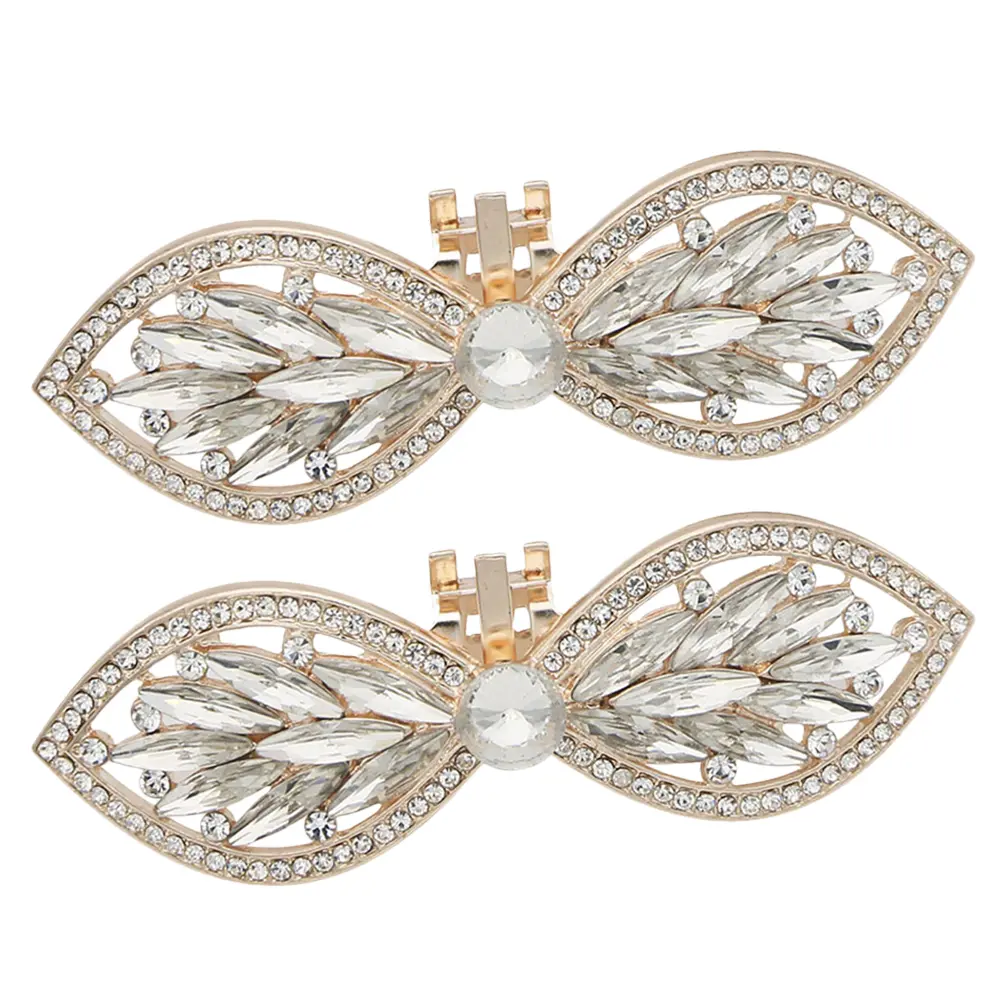 Shoe Clip Accessories High-end Clips Wedding Decor Heel Shoes DIY Accessory Brooch Buckles Flower Rhinestones