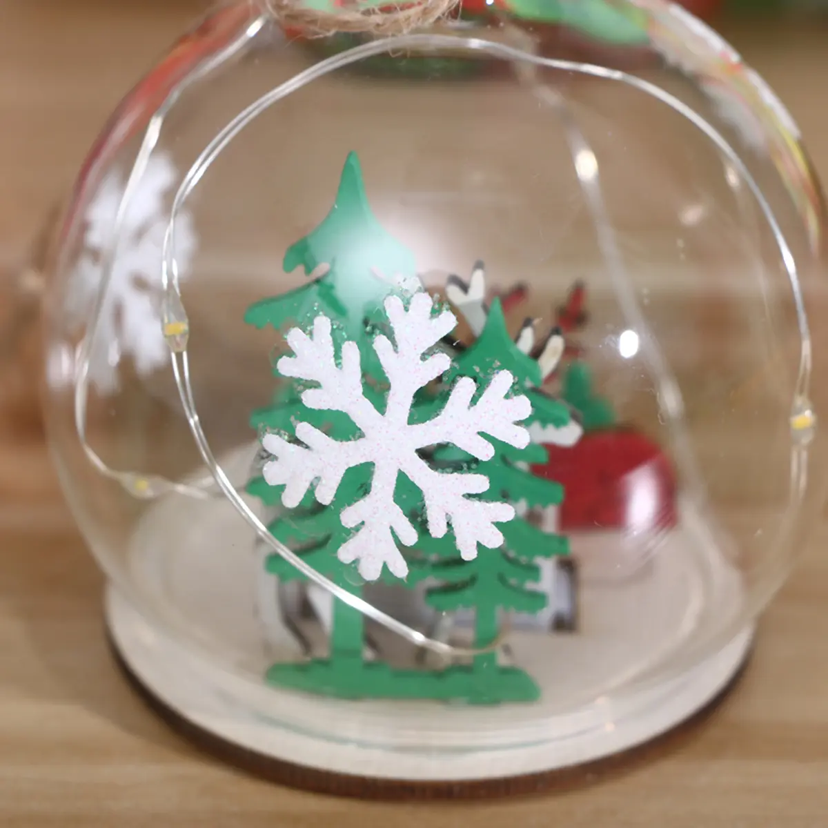 Dreamy and Elegant Light LED Lights Decoration Christmas Tree Living Room Ornament Glass