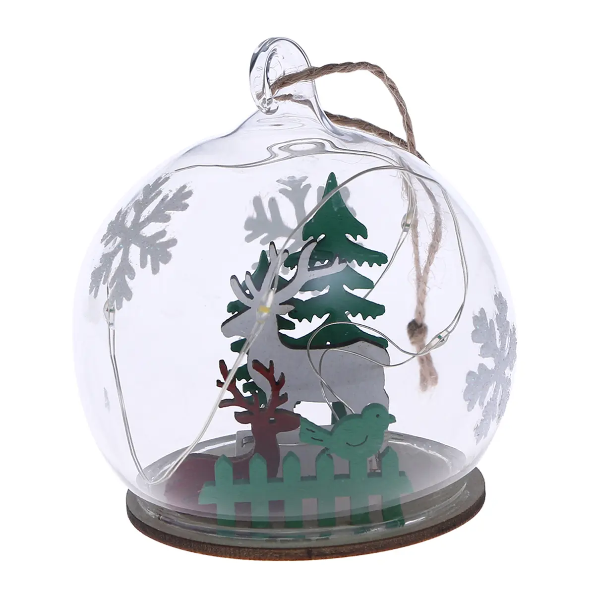 Dreamy and Elegant Light LED Lights Decoration Christmas Tree Living Room Ornament Glass