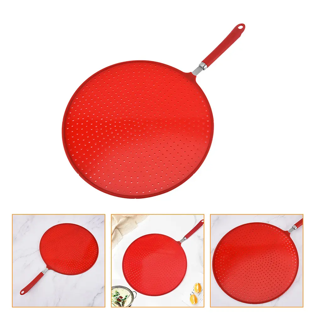 Filter Splatter Guard Cooling Mat Drain Board Silicone Kitchen Tool Food Grade High Temperature Resistant Portable Practical