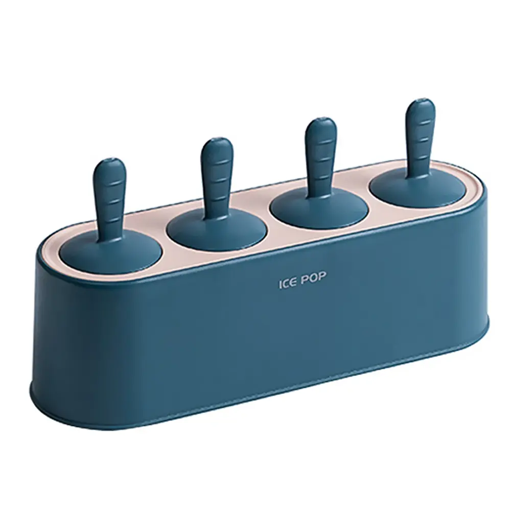 1PC Household Popsicles Making Box Special Ice Cream Mould Summer Ice Cream Making Mold for Home Use (Dark Blue)