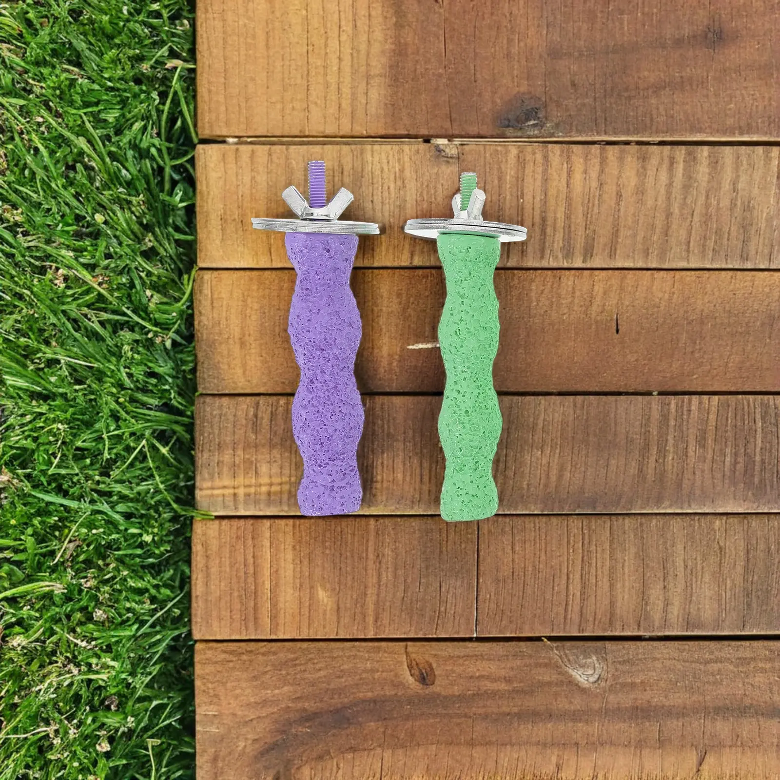 4 Pcs Pet Bird Claw Stick Standing Budgie Perch Cage Parakeet Cockatiels Paw Rest Nail Grinder Resin Grinding