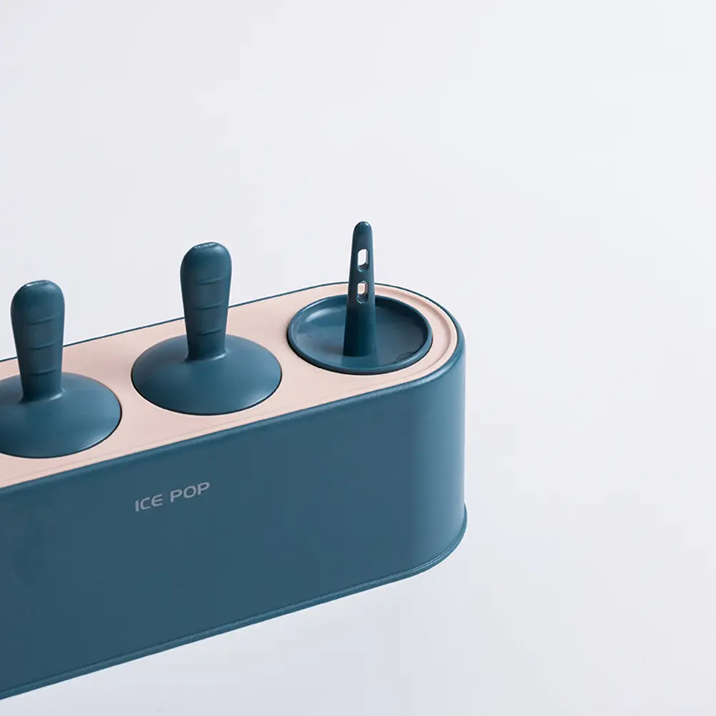 1PC Household Popsicles Making Box Special Ice Cream Mould Summer Ice Cream Making Mold for Home Use (Dark Blue)