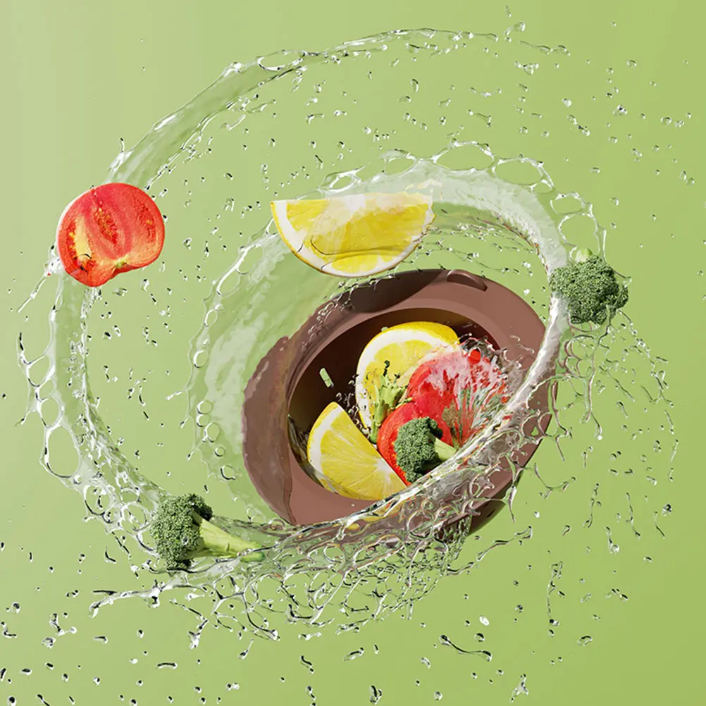 Cartoon Kitchen Sink Strainer Tpr Floor Drain Cover Deep Brown Smooth Drainage Suitable Most Drains Silicone