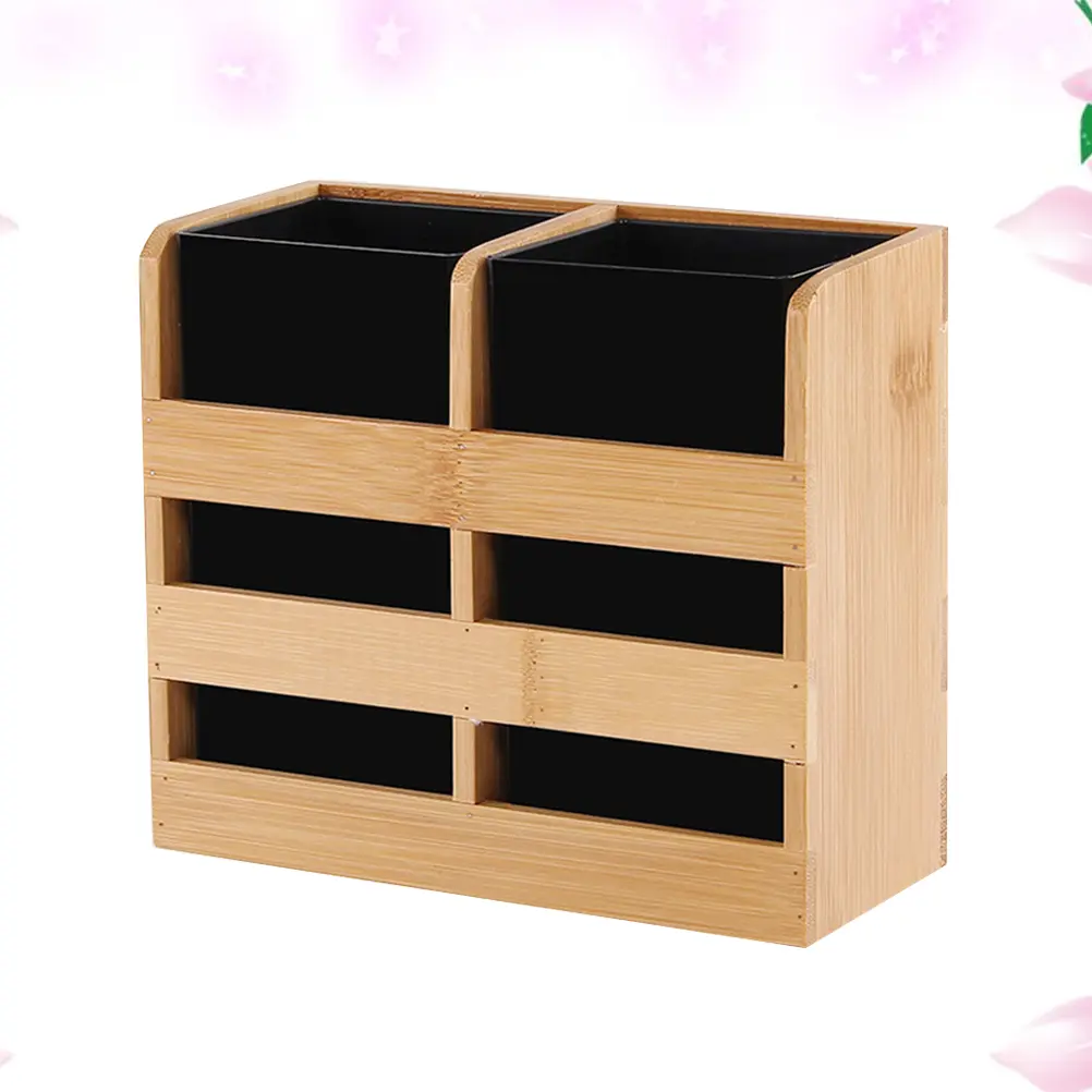 Bamboo Utensil Holder Kitchen ganizer Tool Crock Chopsticks Rack Wooden Storage Solution Premium Material Easy Clean