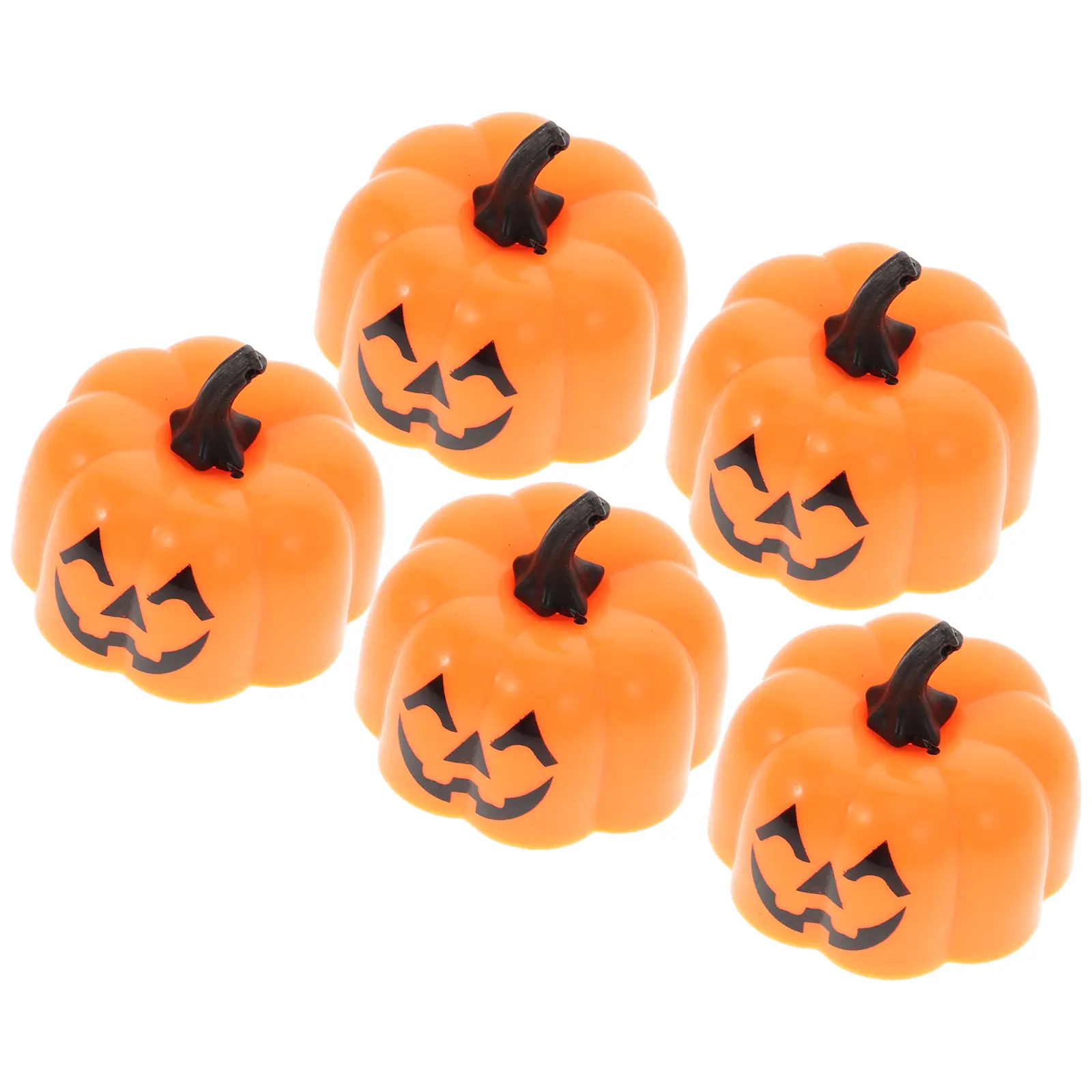 6PCS LED Electronic Pumpkin Lantern Decorative Halloween Candles Shaped Light Festival Gifts Pumpkin Lamp