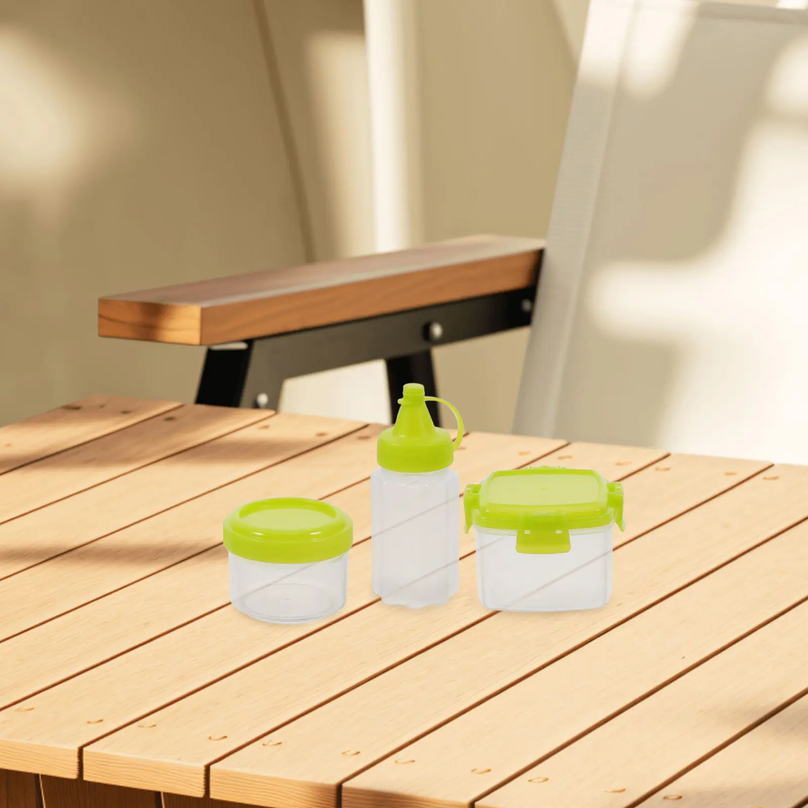 12 PCS Seasoning Box Mini Condiment Jars Squeeze Ketchup Bottle Field Dressing Plastic Bottles Travel