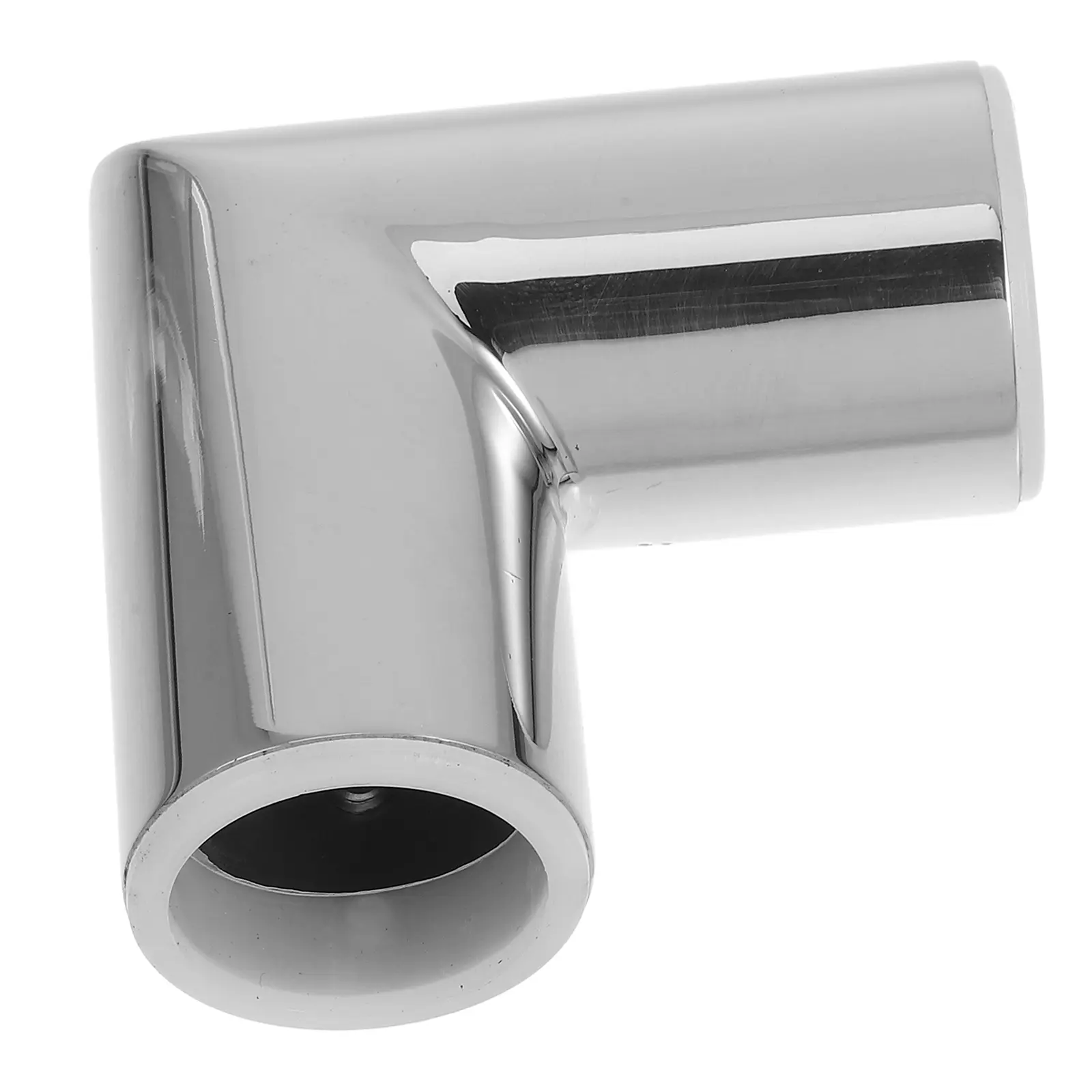 1pc 90 Degree Elbow Pipe Clamp Stainless Steel Bathroom Tube Corner Connector Glass Door Bracket Exhaust Pipe Support Turn Down