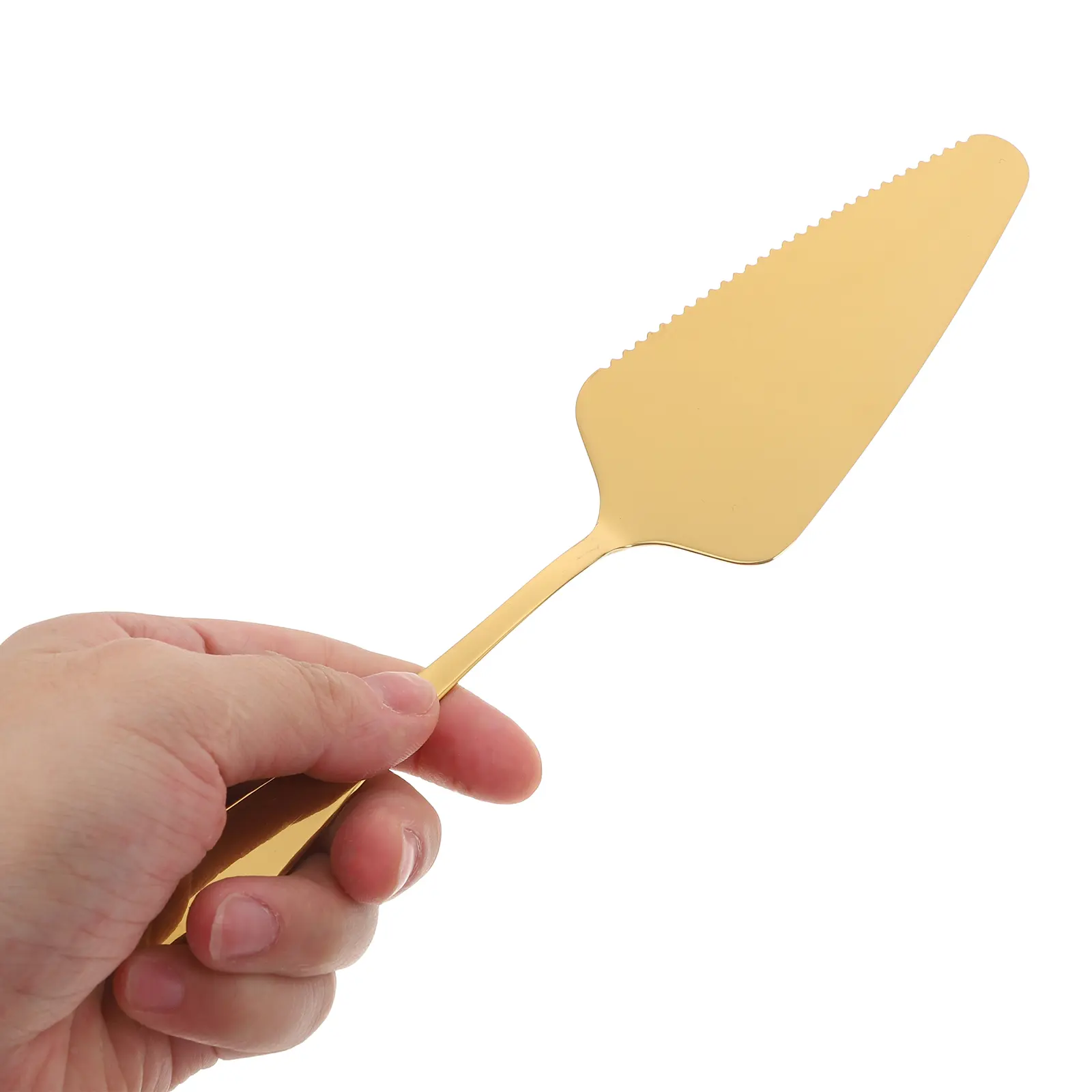 Cake Server Serrated Edge Stainless Steel Baking Shovel Black Scraper Tool Mirror Finish Easy Clean Kitchen Gadgets Cake Pizza